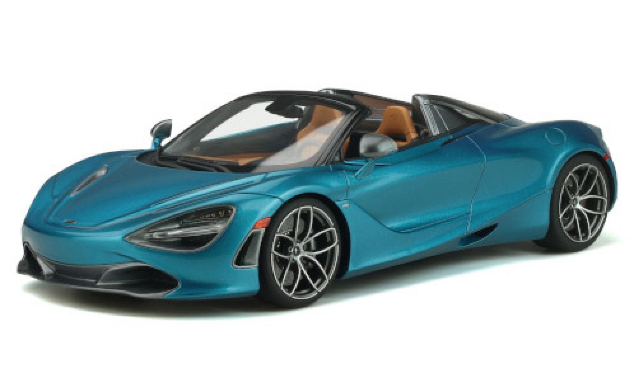 McLaren 720 1/18 GT Spirit S Spider metallic blauw 2018 modelauto