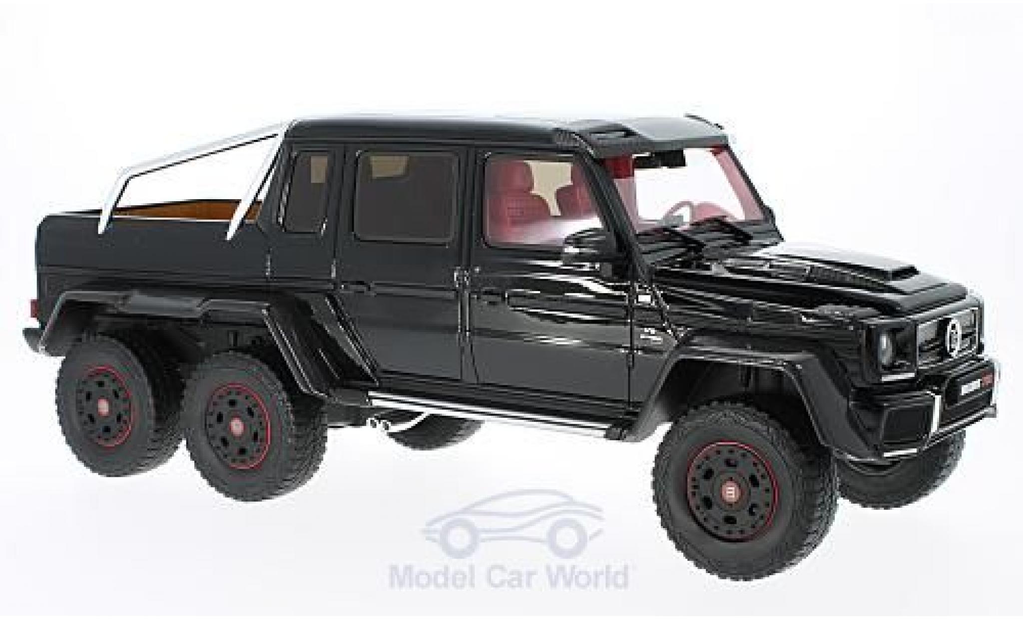 Mercedes 700 1/18 GT Spirit 6x6 Brabus metallic zwart modelauto