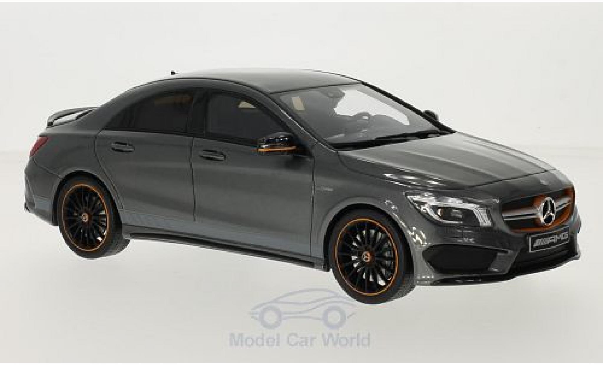 Mercedes CLA 1/18 GT Spirit AMG 45 metallic grijs modelauto