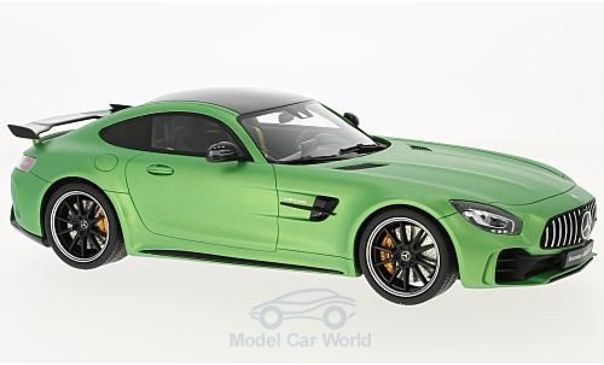 Mercedes AMG GT 1/18 GT Spirit R metallic groen 2017 modelauto