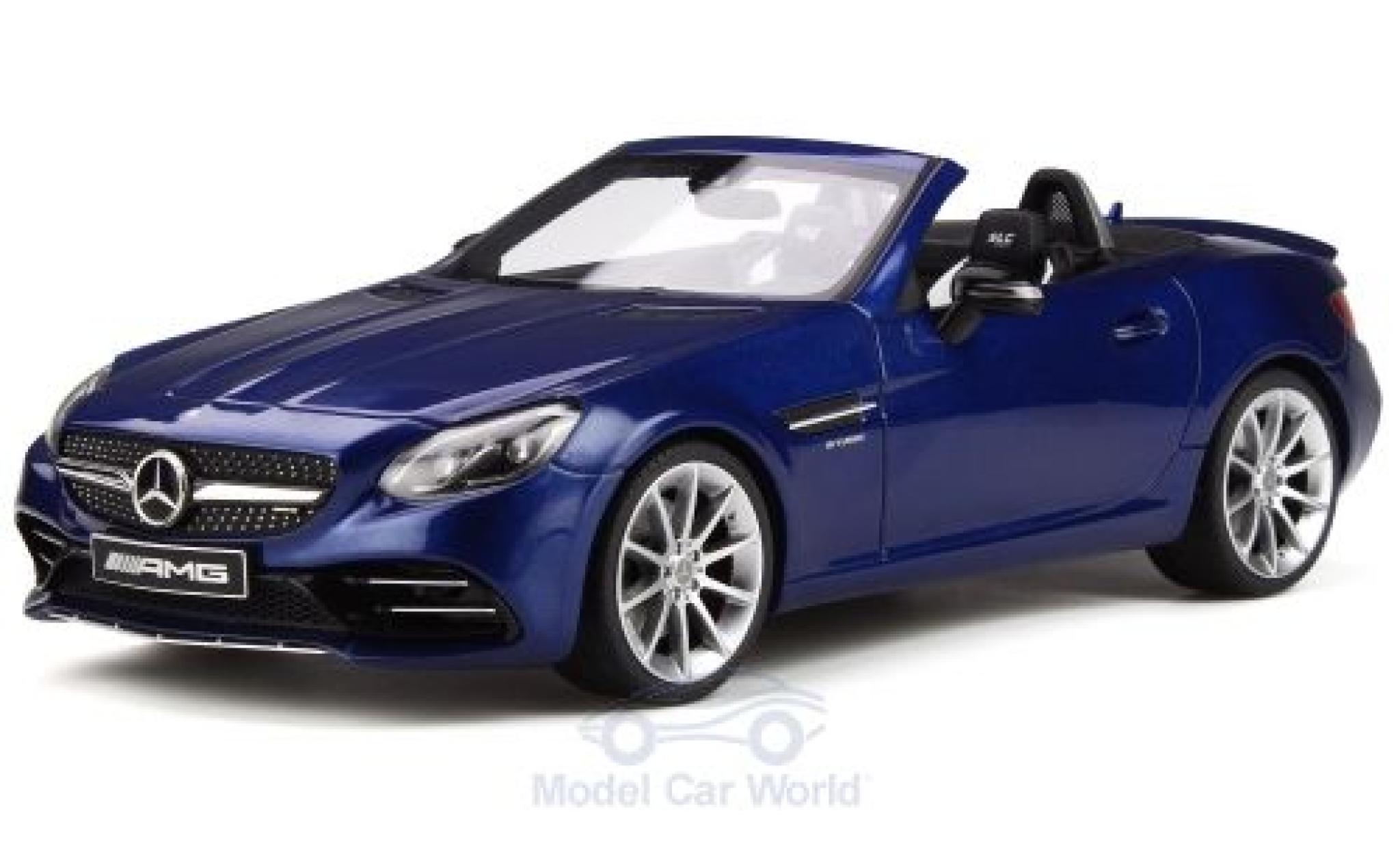Mercedes Classe C 1/18 GT Spirit AMG SLC 43 (R172) metallic blauw 2016 modelauto