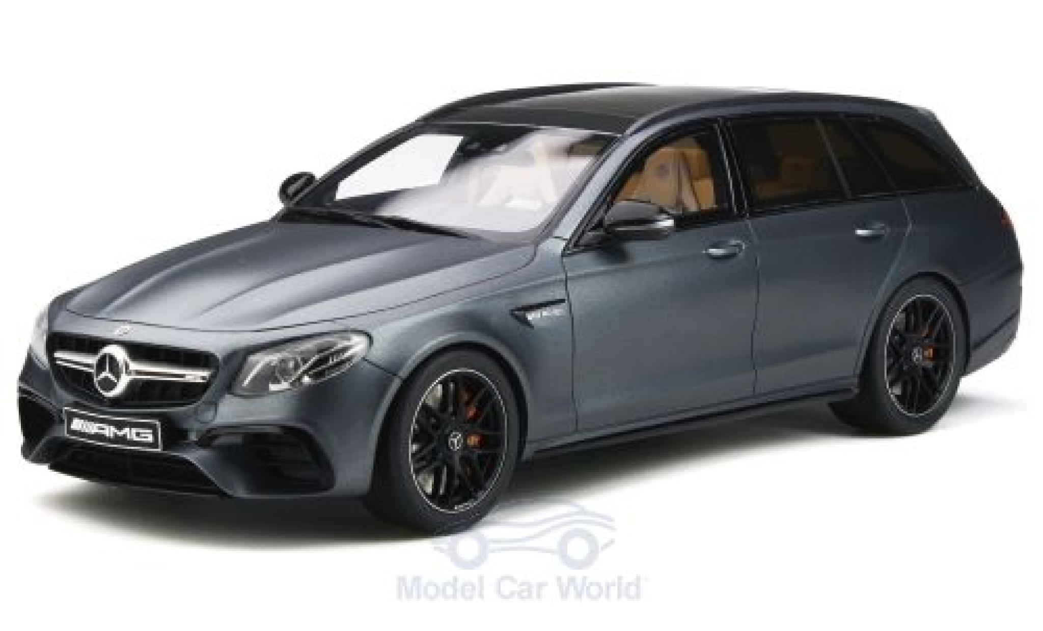 Mercedes Classe E 1/18 GT Spirit E63S AMG T-Modell grijs 2017 modelauto