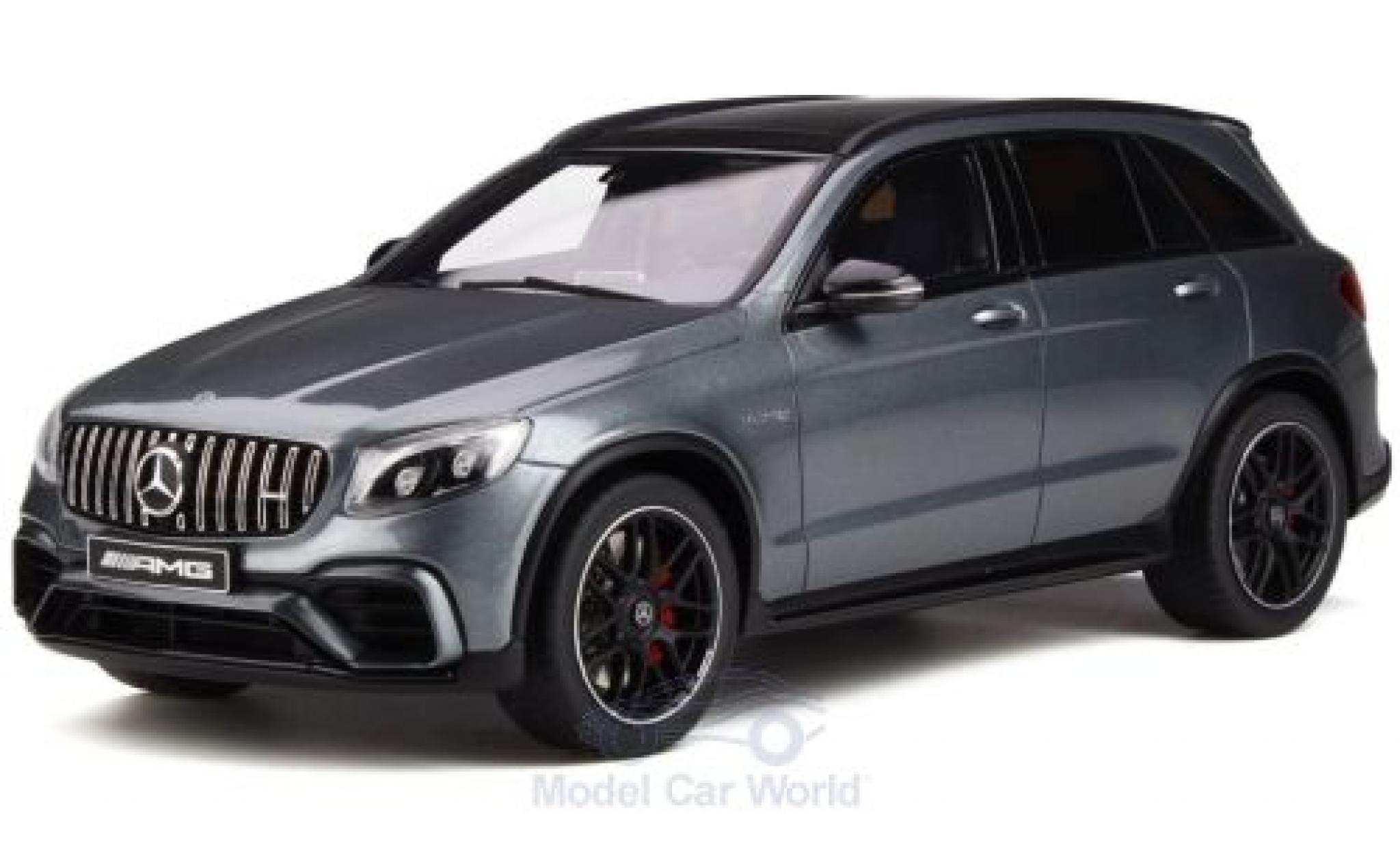 Mercedes Classe GLC 1/18 GT Spirit GLC 63 S metallic grijs 2017 modelauto