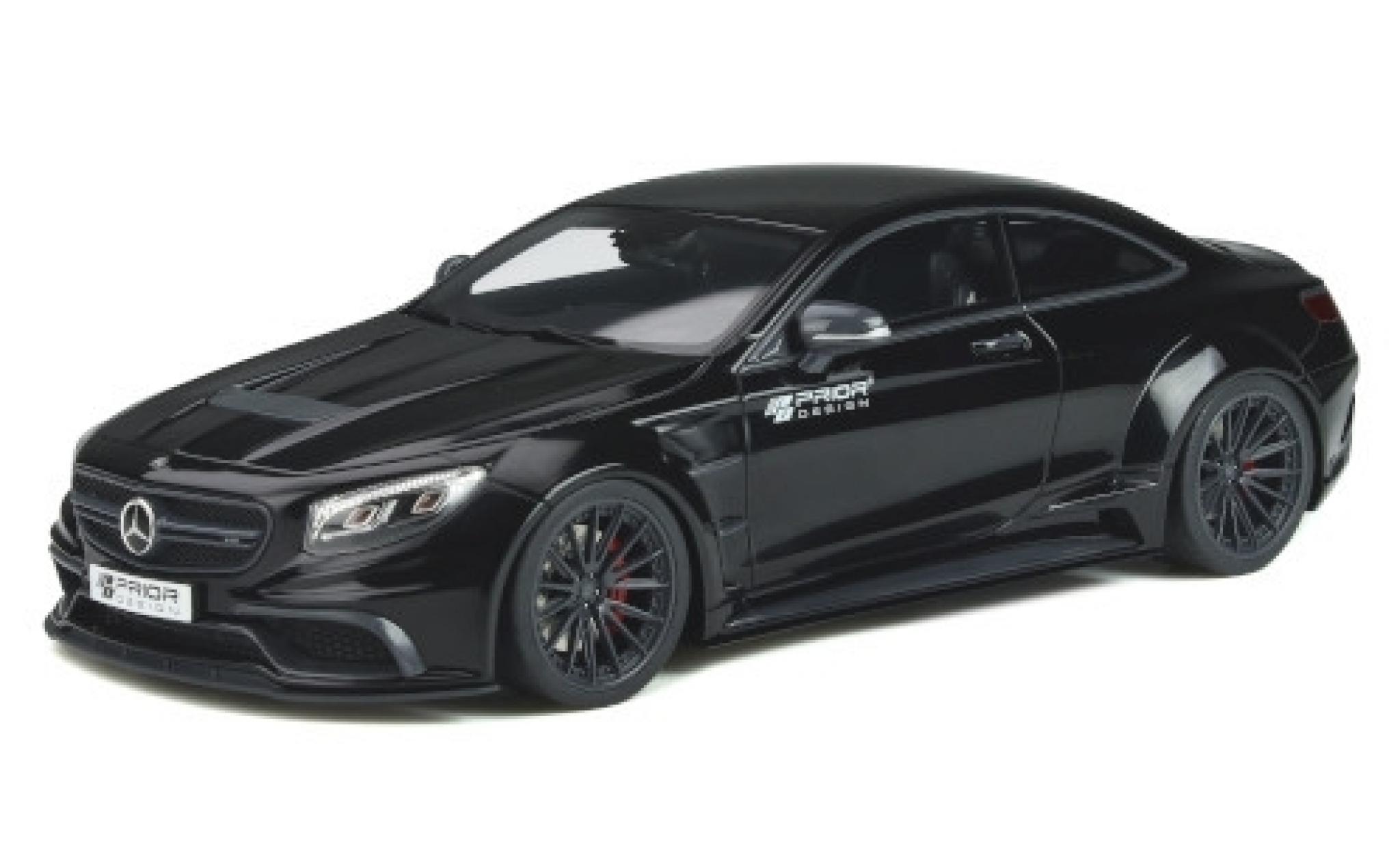 Mercedes CLA 1/18 GT Spirit Prior Design PD75SC zwart/Dekor 2017 Basis: MB S-classe Coupe (C217) modelauto
