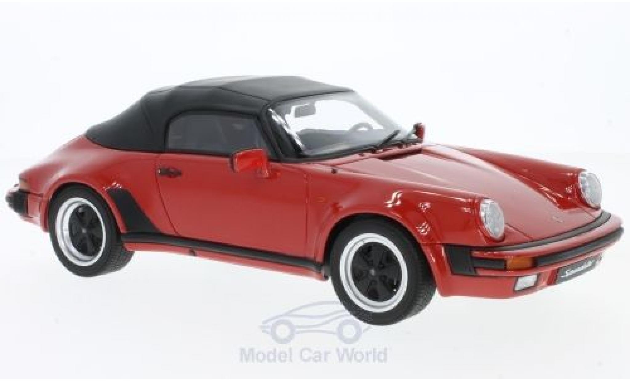 Porsche 930 Speedster 1/18 GT Spirit 911 3.2 Speedster rood 1989 modelauto