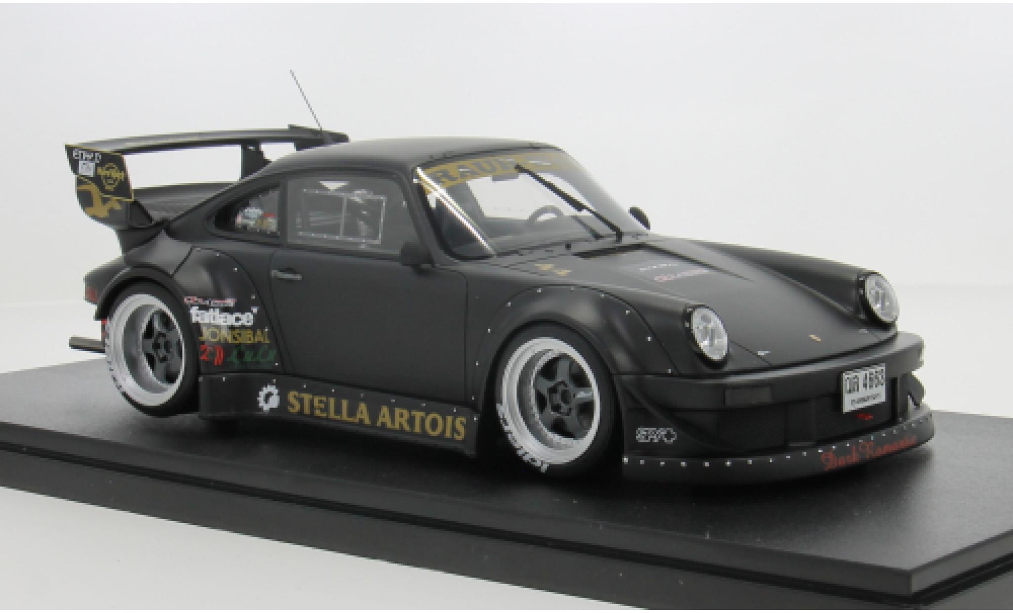 Porsche 997 RWB 1/18 GT Spirit 911 (964) zwart Stella Artois 2010 1:18 modelauto