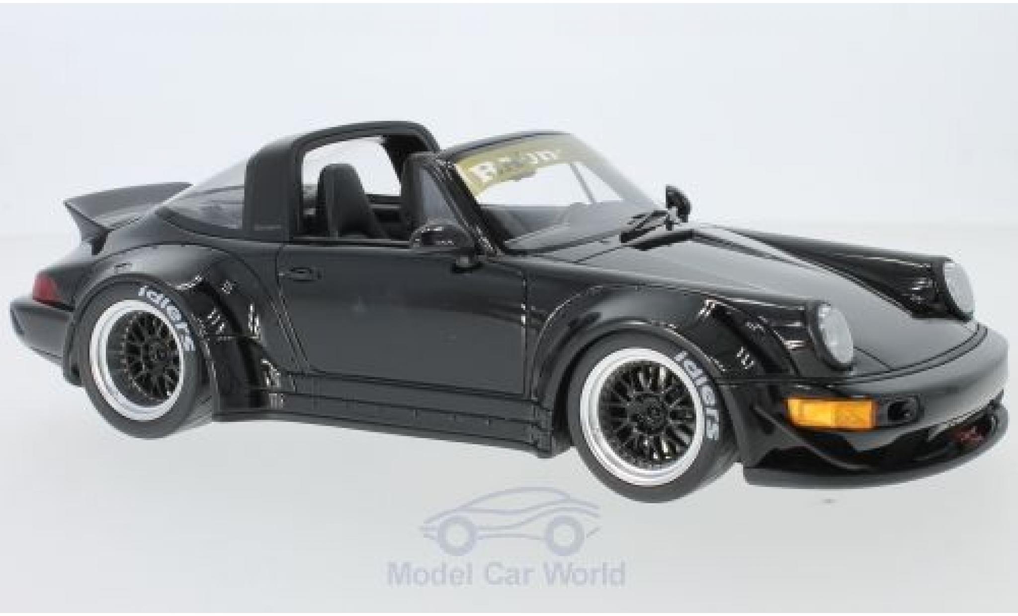 Porsche 991 RWB 1/18 GT Spirit 911 (964) RWB Targa zwart 2017 modelauto