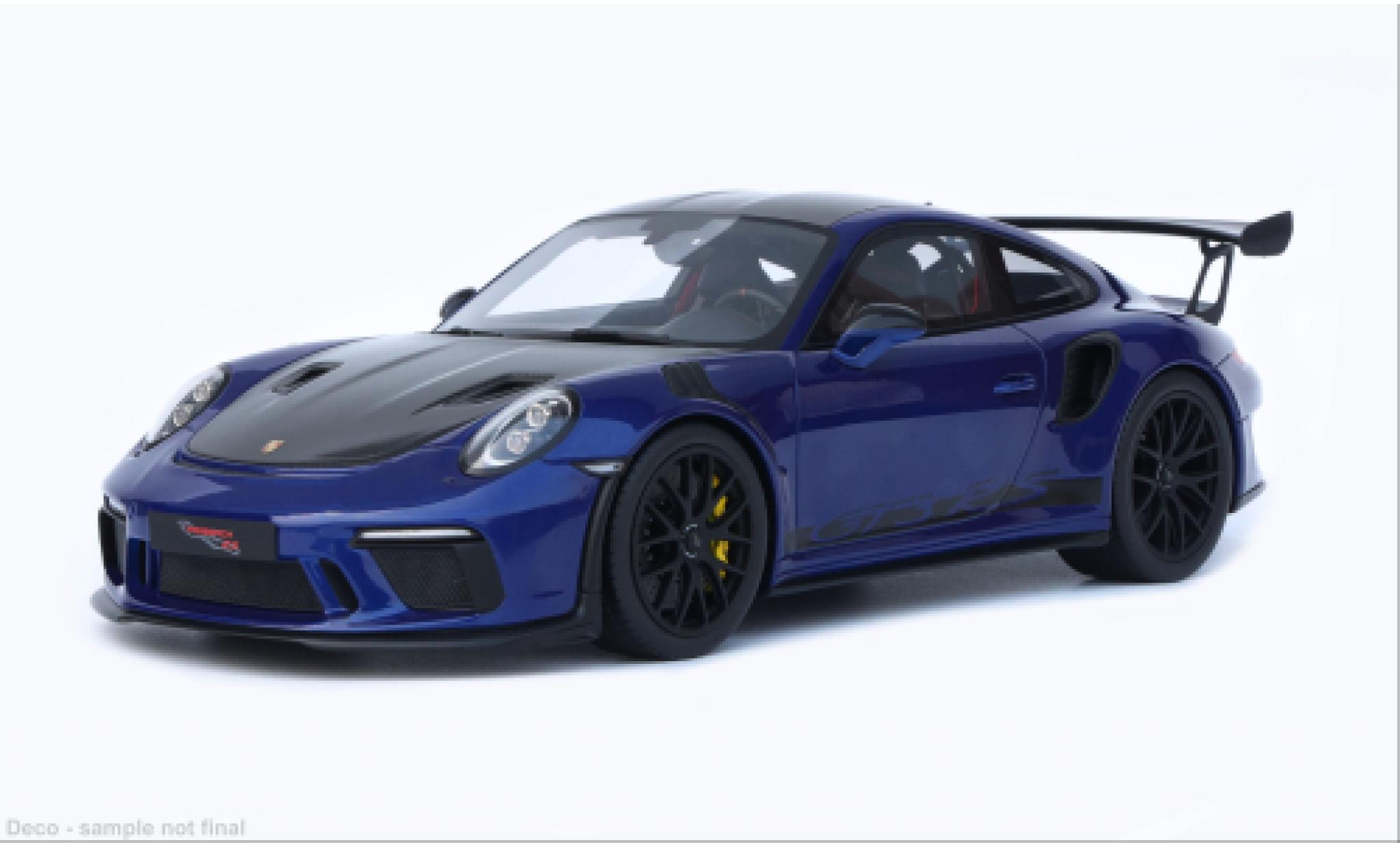Porsche 991 GT3 R 1/18 GT Spirit 911 (.2) blauw 2018 1:18 modelauto
