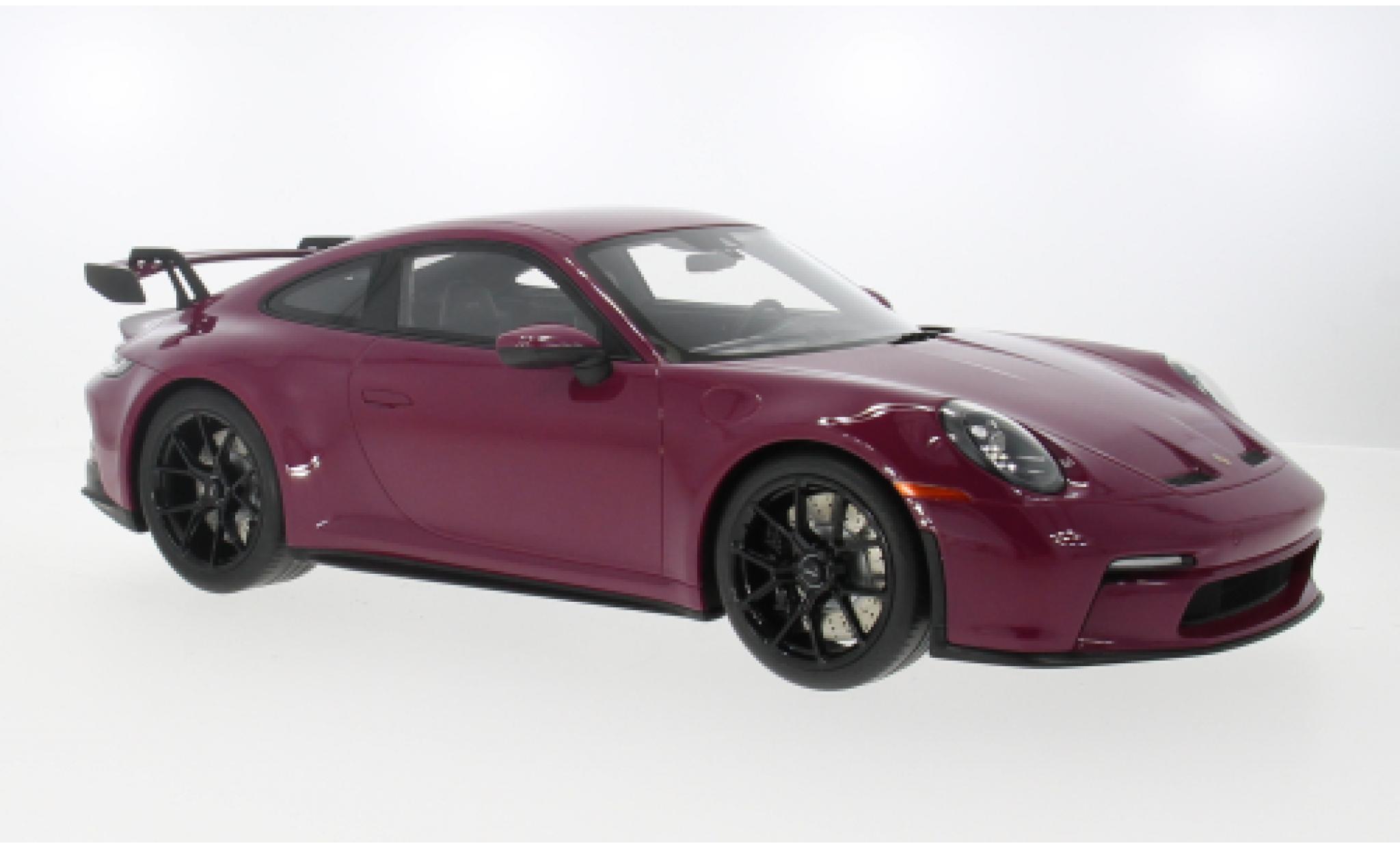 Porsche 992 GT3 1/12 GT Spirit 911  roze 2021 1:12 modelauto
