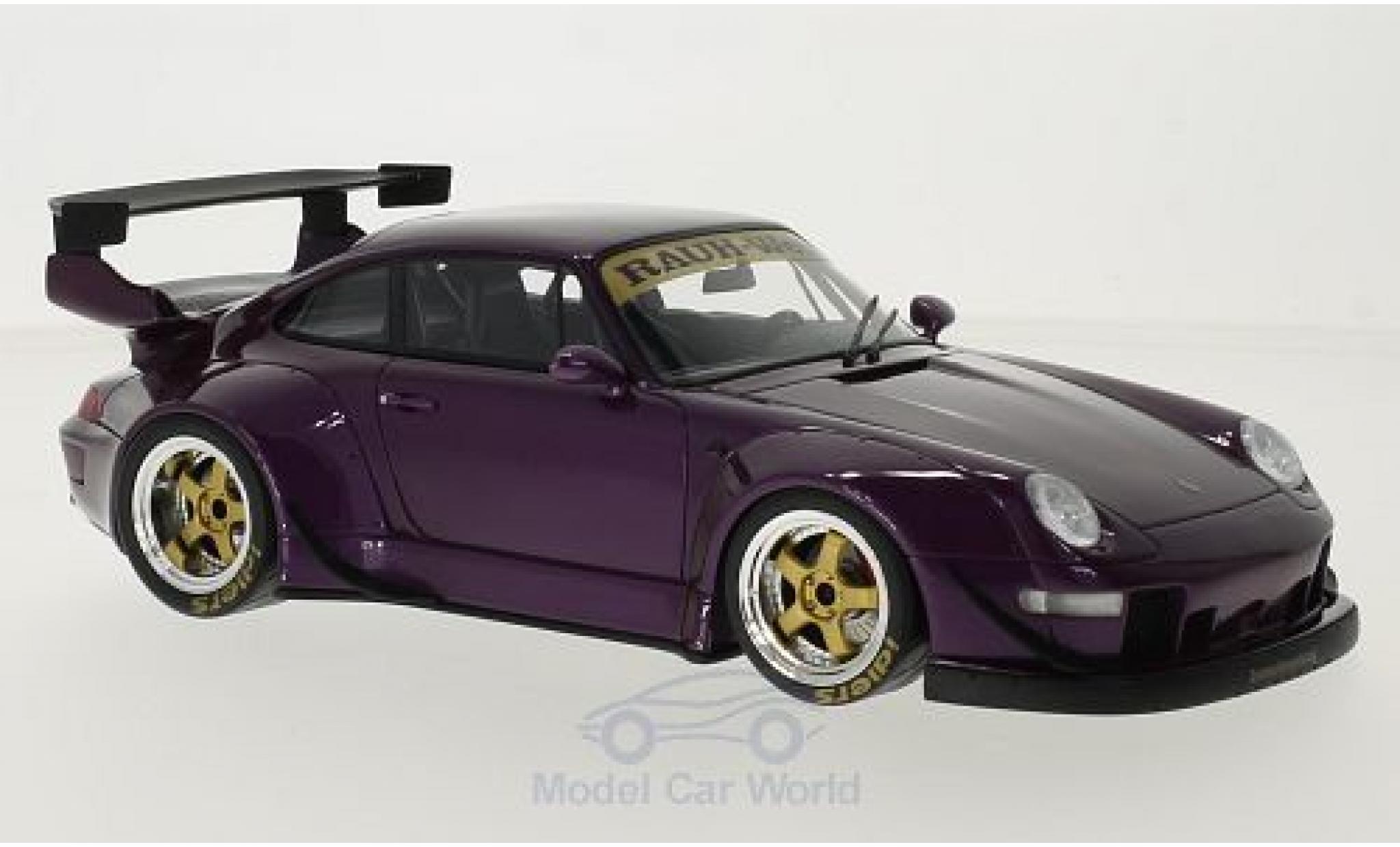 Porsche 993 RWB 1/18 GT Spirit 911 () RWB metallic paarsee modelauto