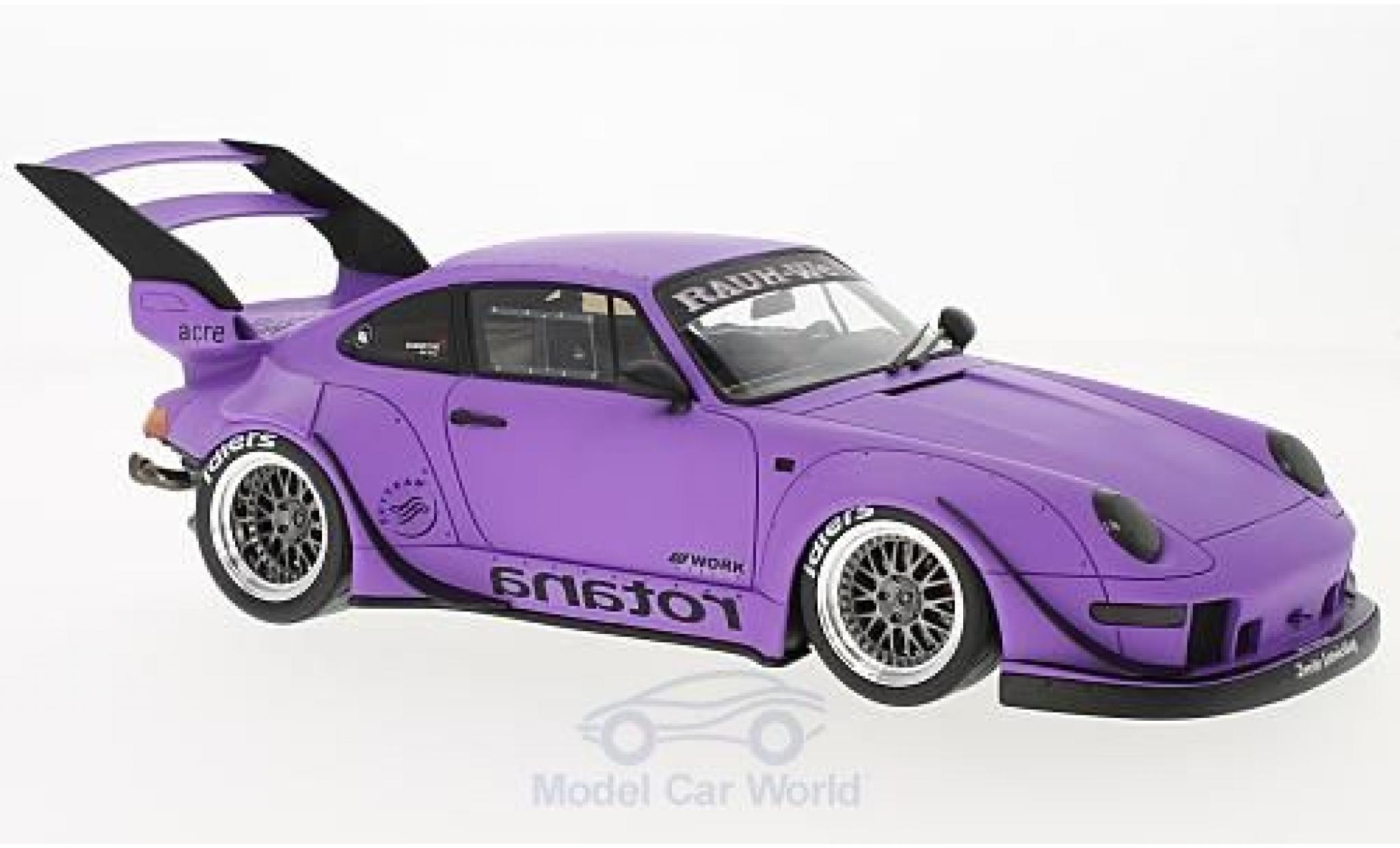Porsche 993 RWB 1/18 GT Spirit 911 () RWB Rotana matt-lila modelauto