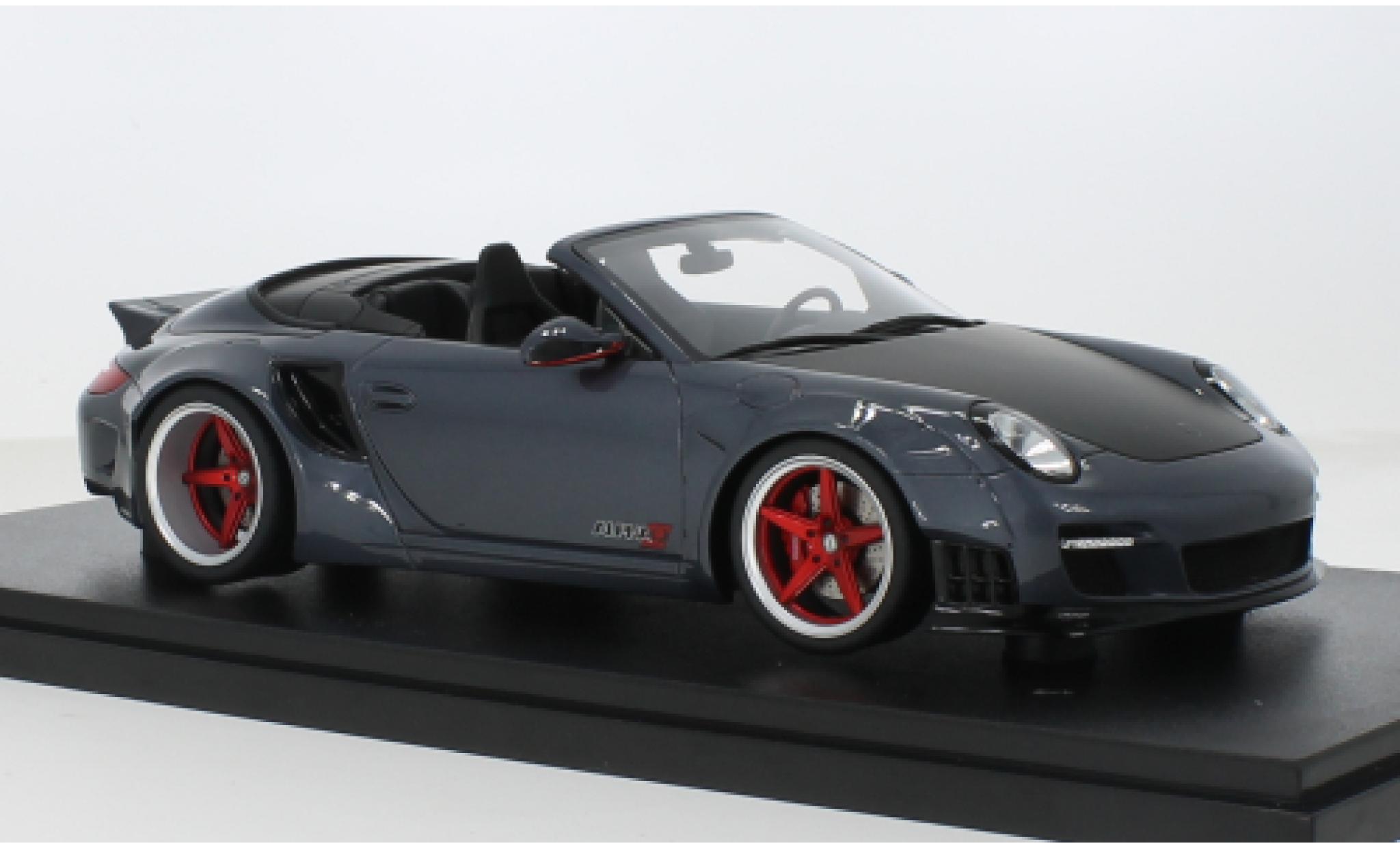 Porsche 991 1/18 GT Spirit 911 (997) Cabriolet LB-Works grijs 2016 1:18 modelauto