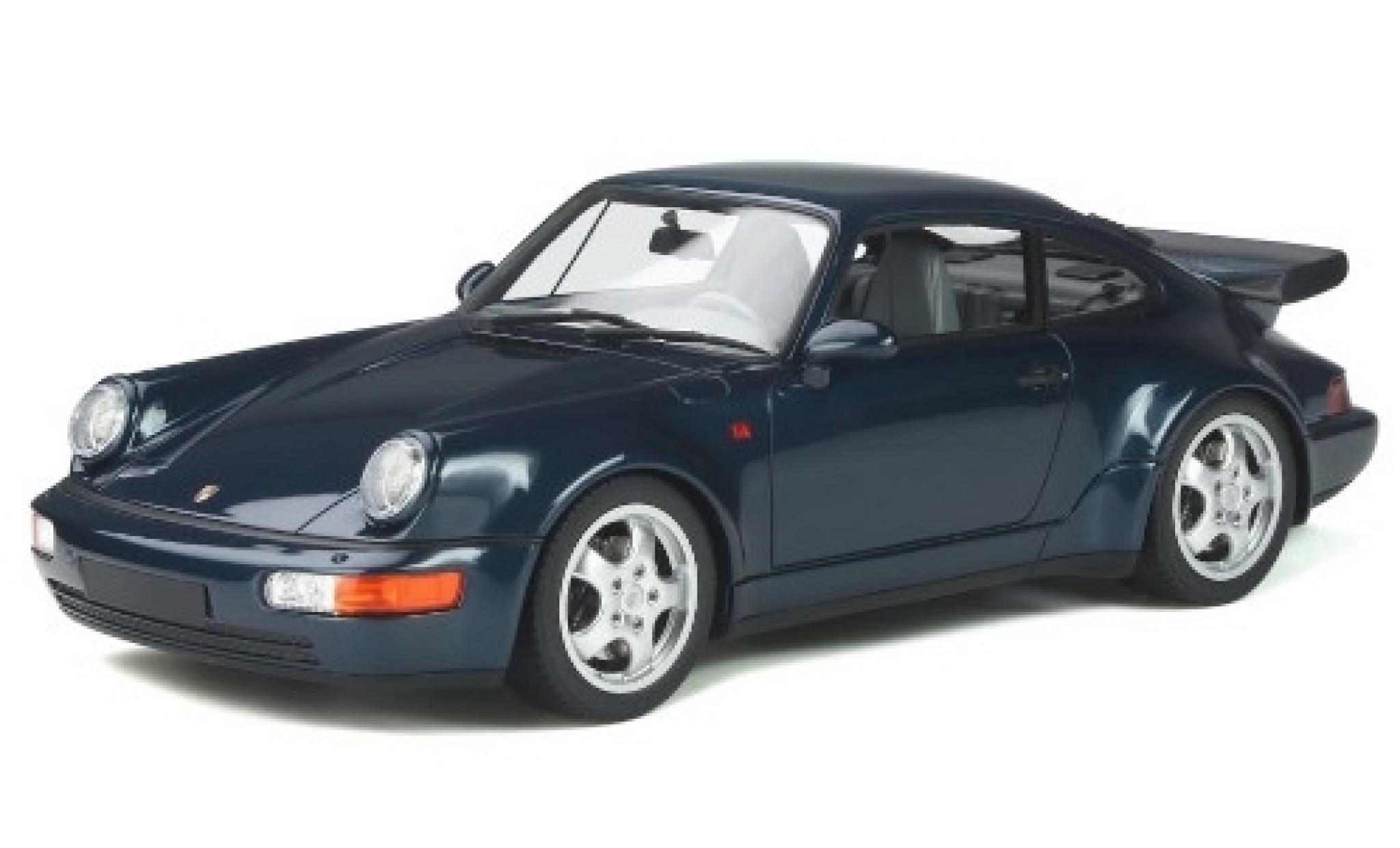 Porsche 964 Turbo 1/18 GT Spirit 911 Turbo 3.3 () blauw 1991 modelauto