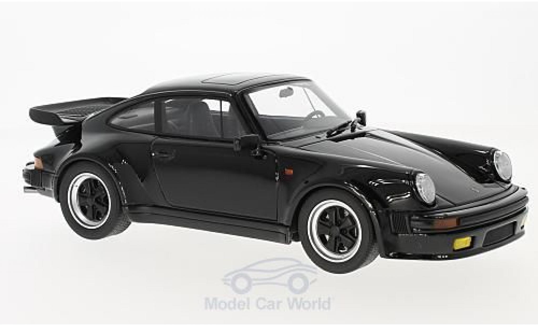 Porsche 911 Turbo 1/18 GT Spirit Turbo S zwart modelauto