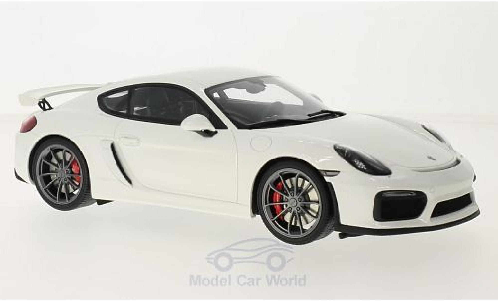 Porsche Cayman GT4 1/18 GT Spirit GT4 wit modelauto