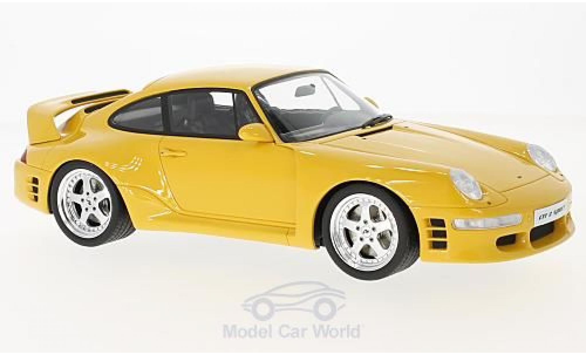 Ruf CTR 2 1/18 GT Spirit Porsche 2 Sport geel 1997 modelauto