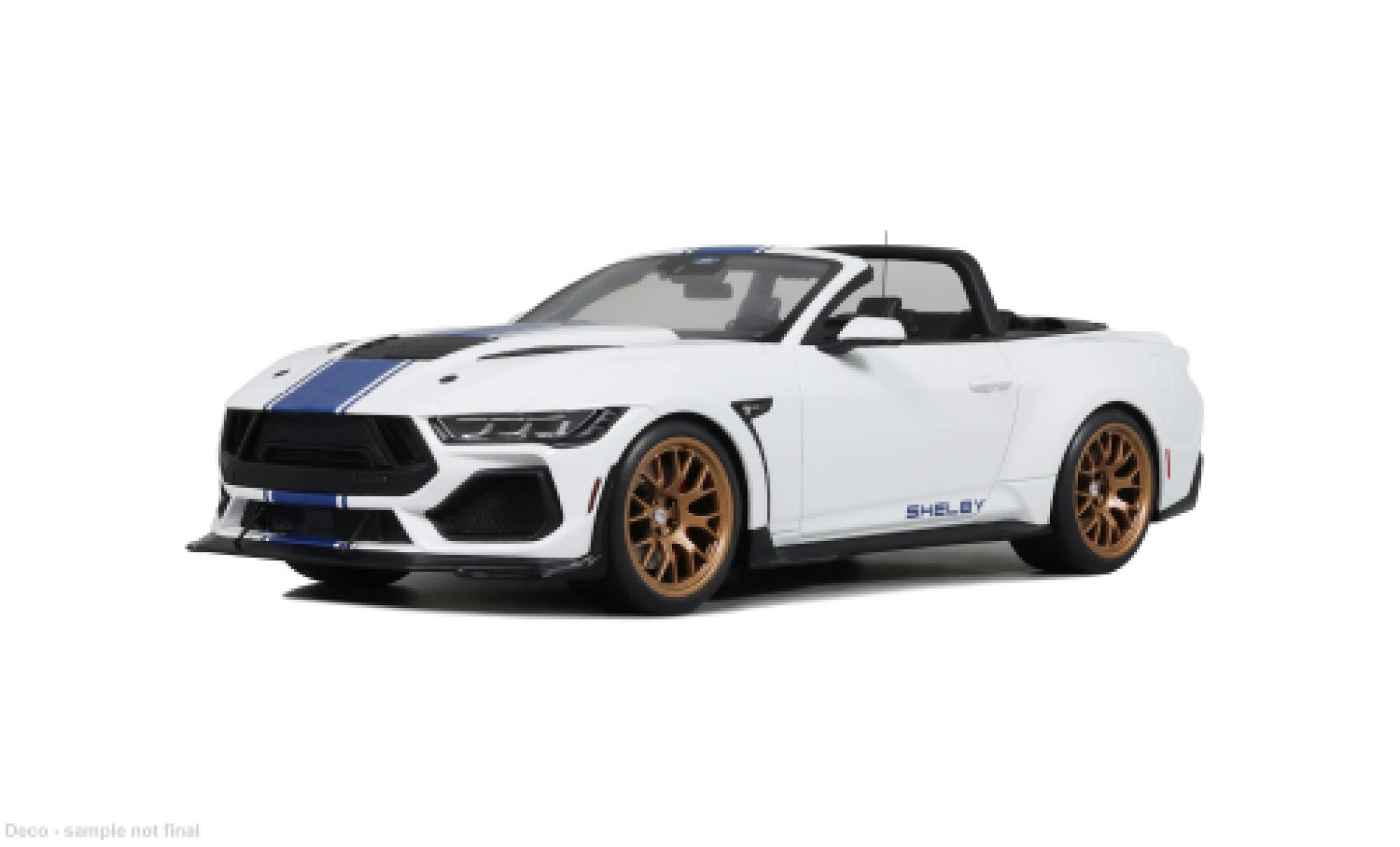 Shelby Mustang 1/18 GT Spirit Super Snake wit/blauw 2025 1:18 modelauto