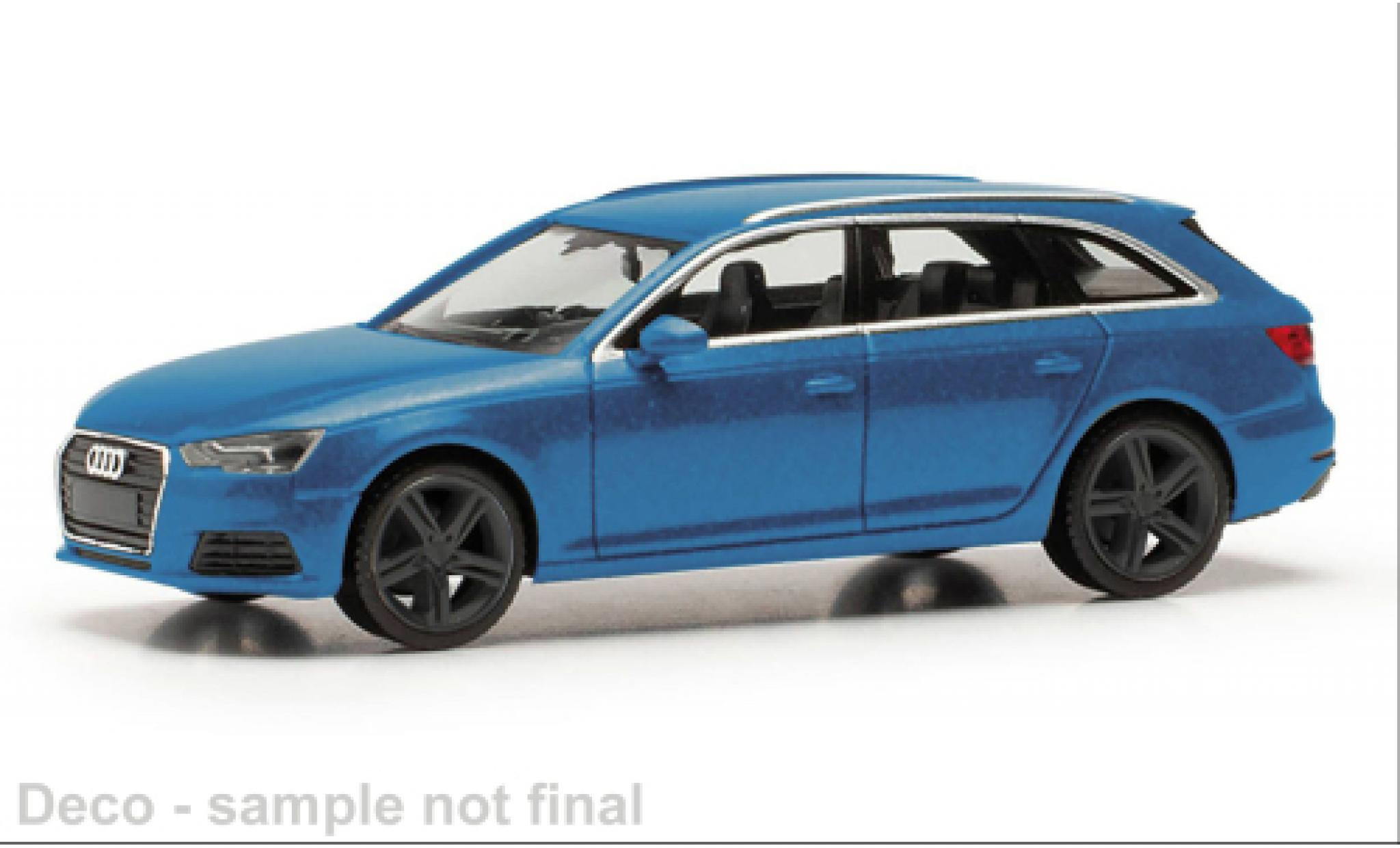 Audi A4 1/87 Herpa Avant blauw 1:87 modelauto
