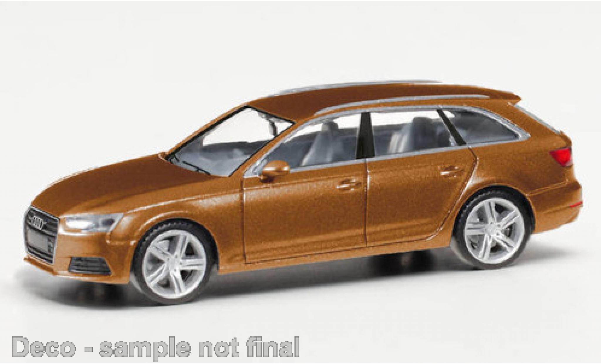 Audi A4 1/87 Herpa Avant metallic bruin modelauto