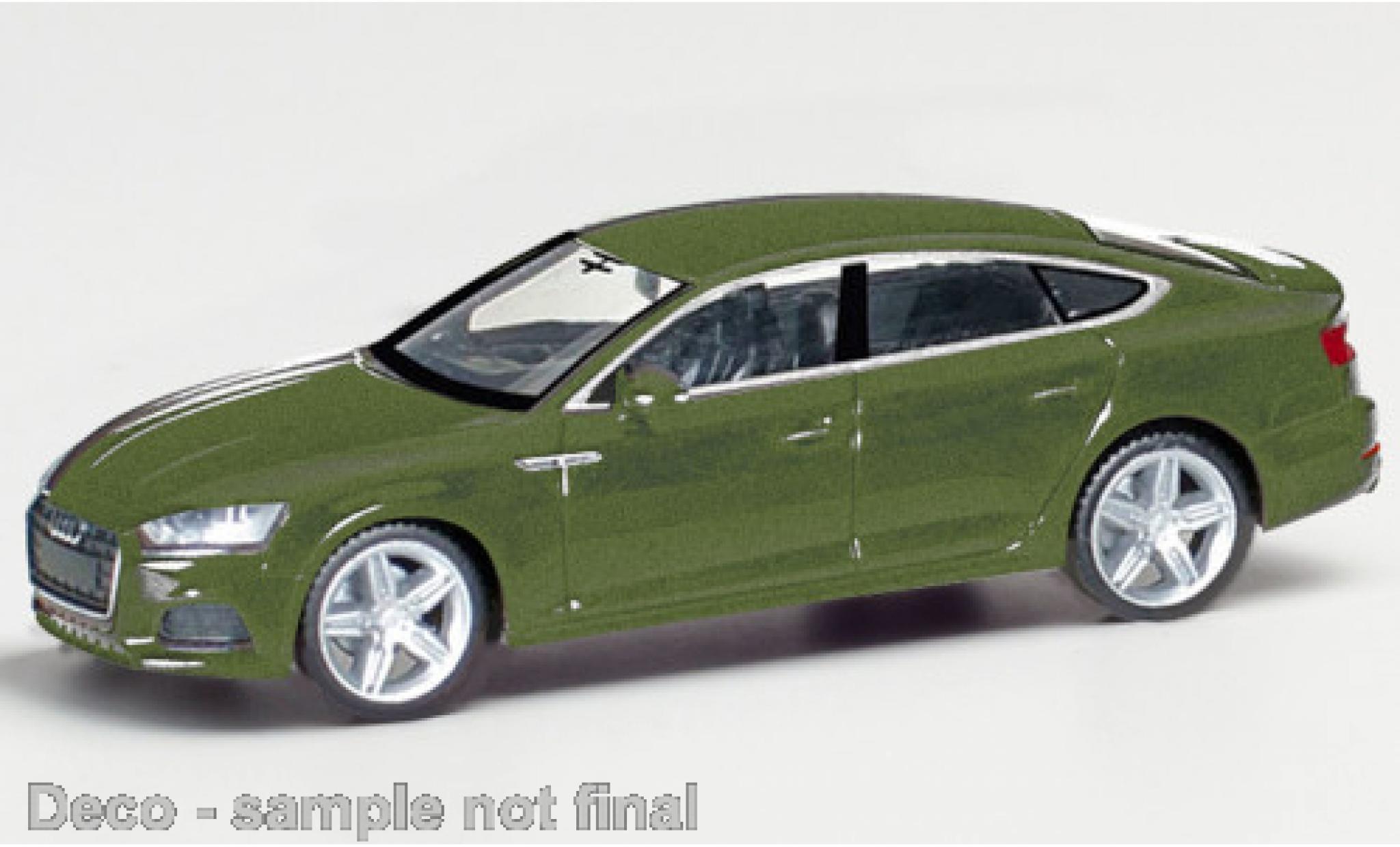 Audi A5 1/87 Herpa Sportback metallic oliv modelauto