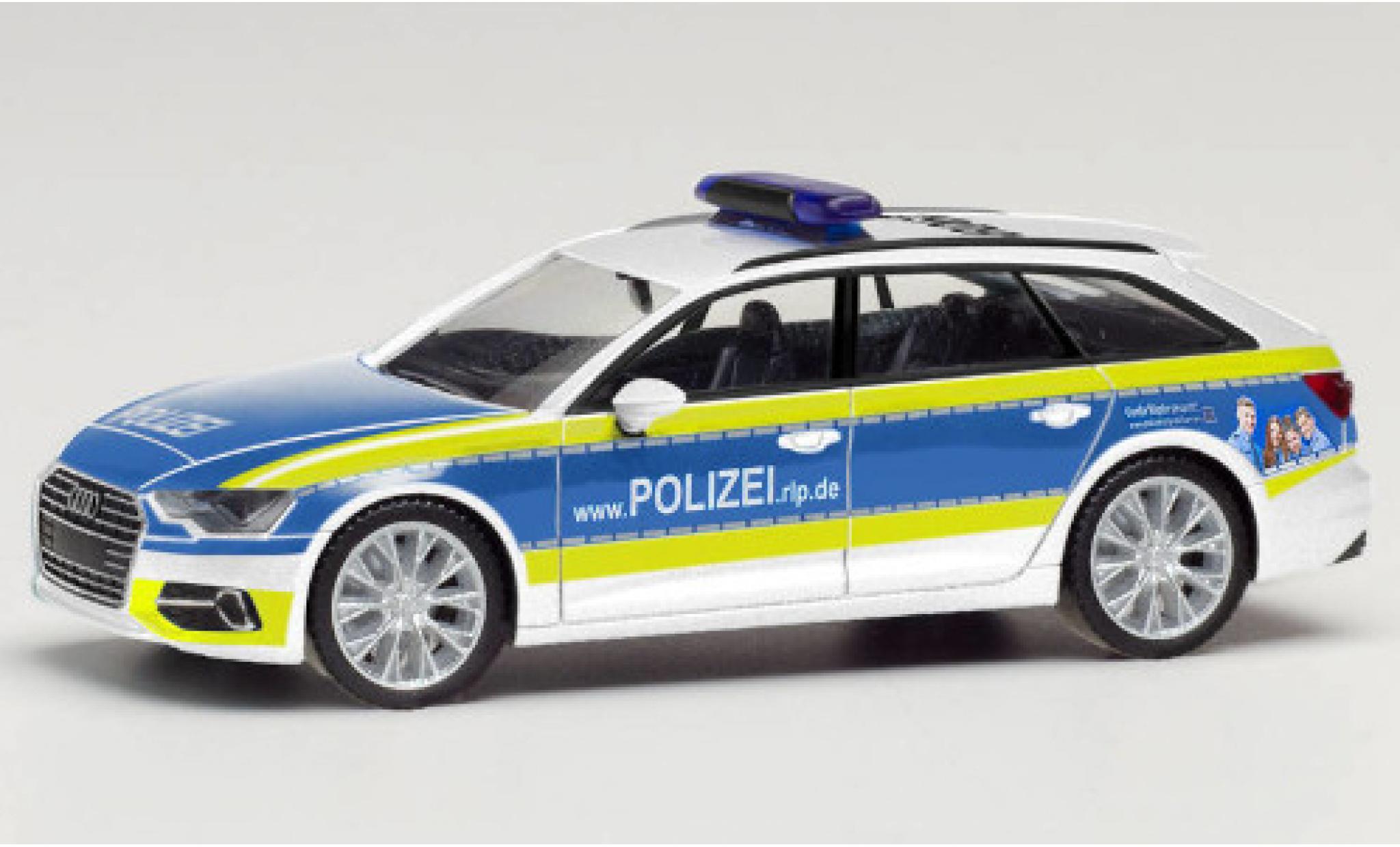 Audi A6 1/87 Herpa Avant Politie Rheinland Pfalz modelauto