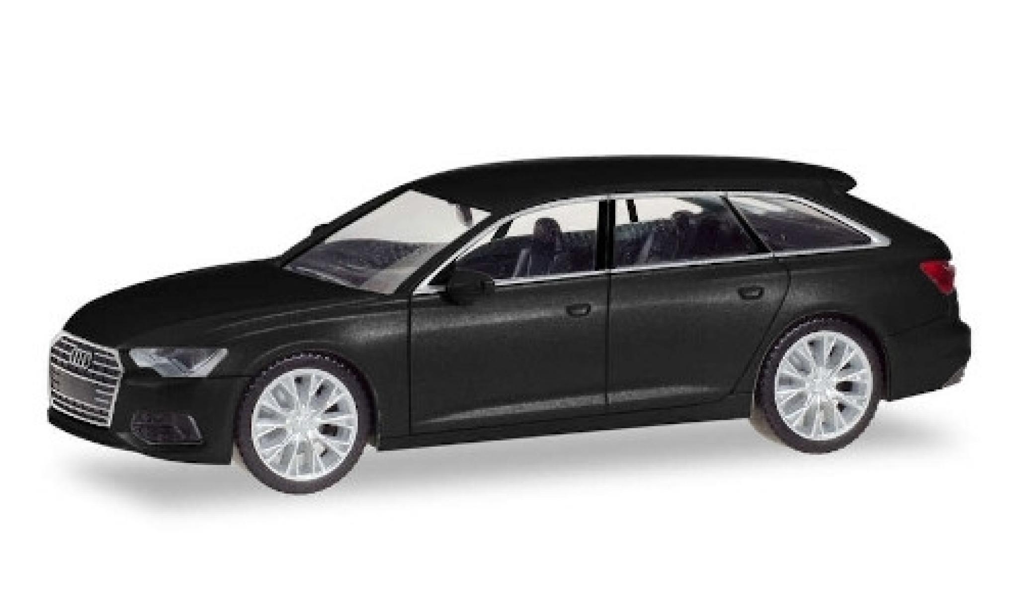 Audi A6 1/87 Herpa Avant zwart modelauto