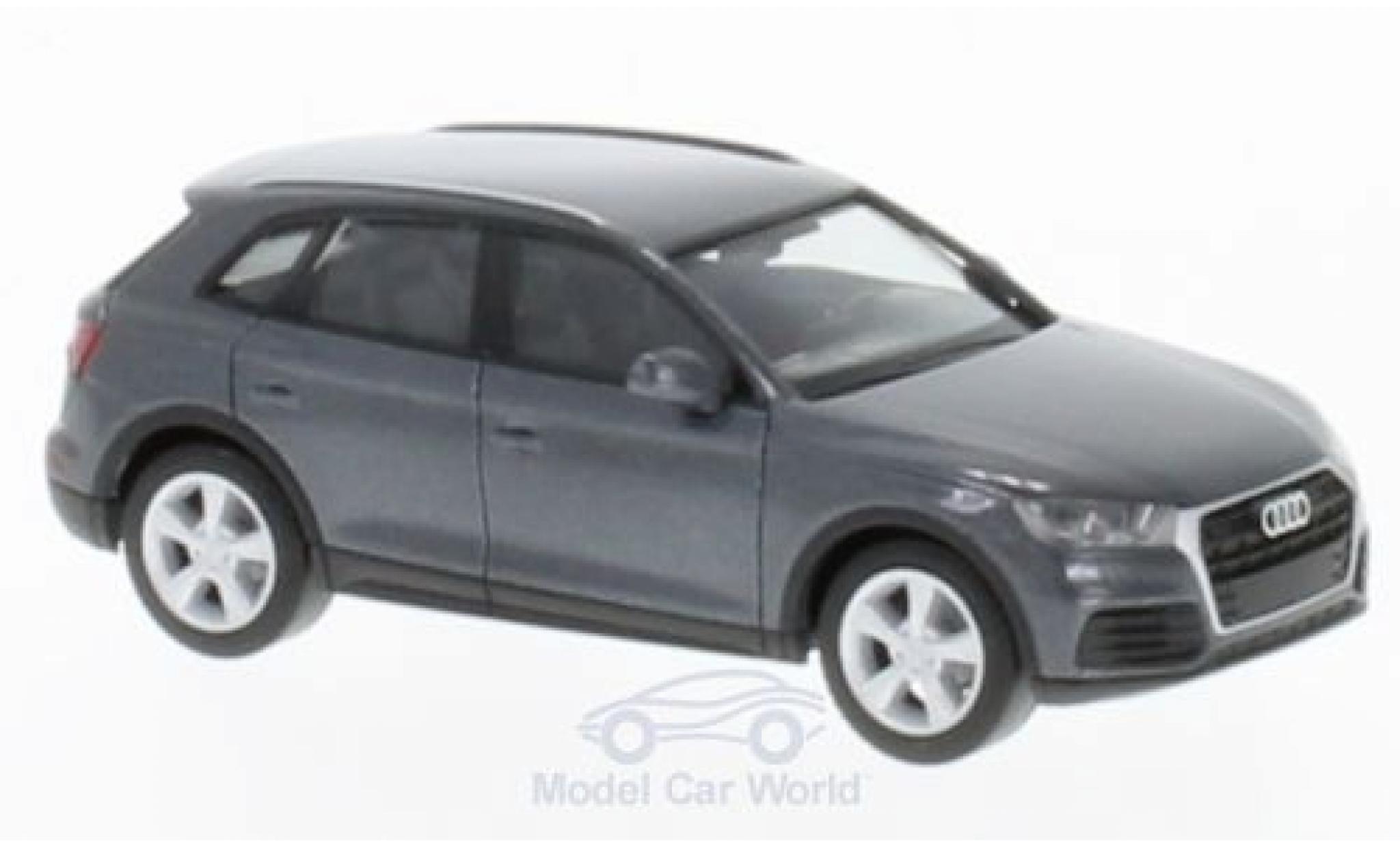 Audi Q5 1/87 Herpa metallic grijs modelauto