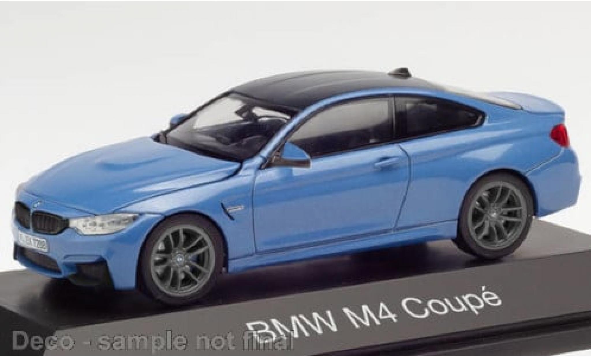 Bmw M4 1/43 Herpa metallic blauw 1:43 modelauto