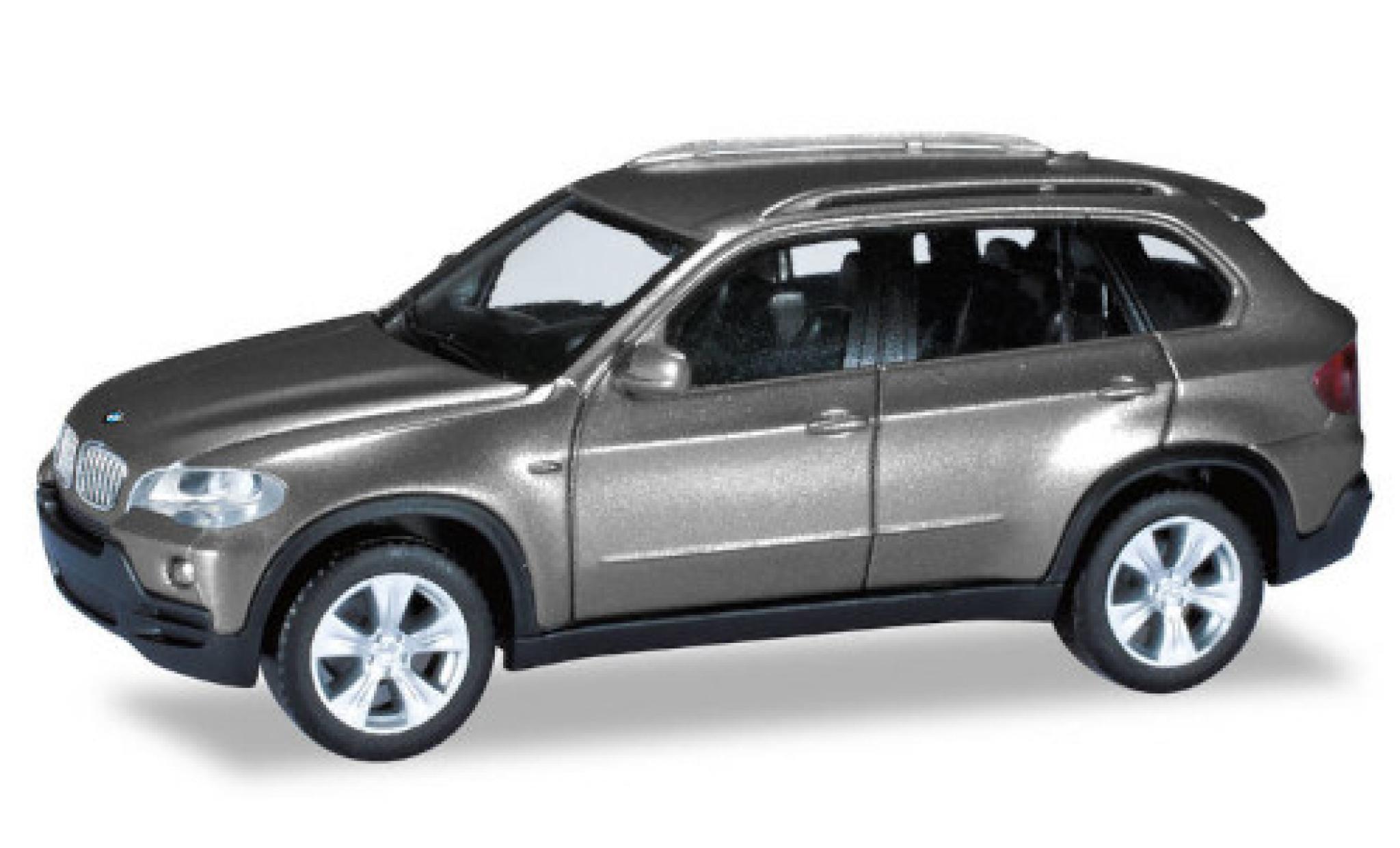 Bmw X5 1/87 Herpa metallic grijs modelauto