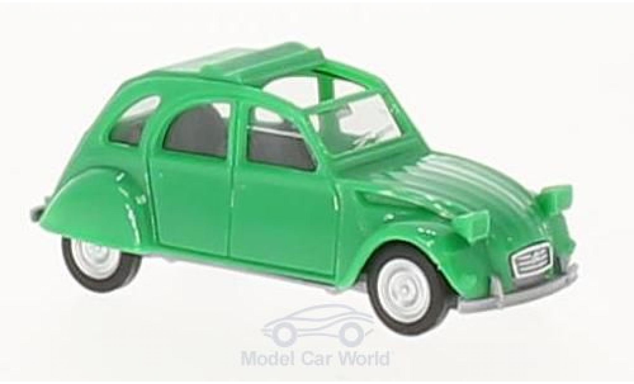 Citroen 2CV 1/87 Herpa 2 CV groen offen modelauto