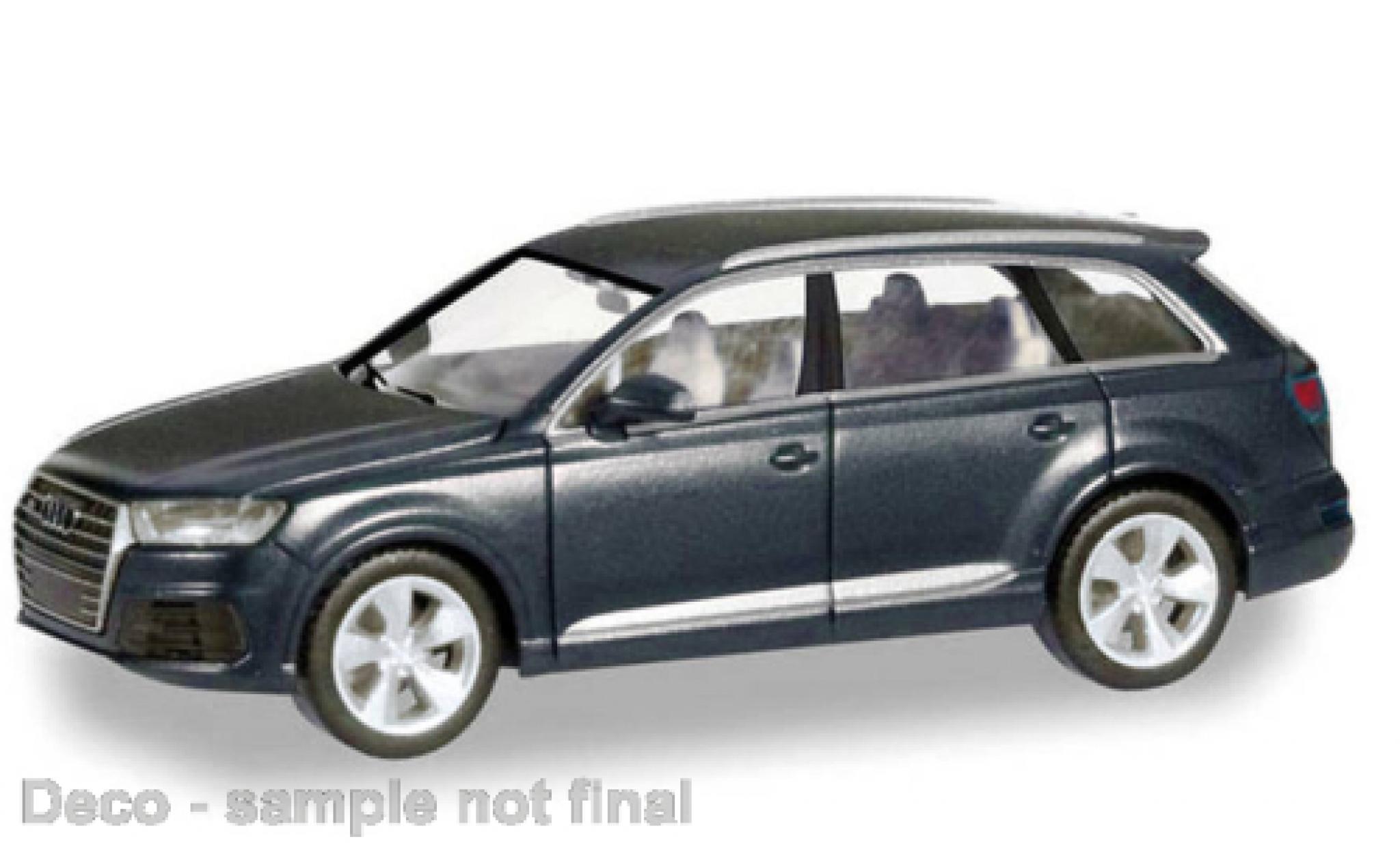 Audi Q7 1/87 Herpa metallic grijs modelauto