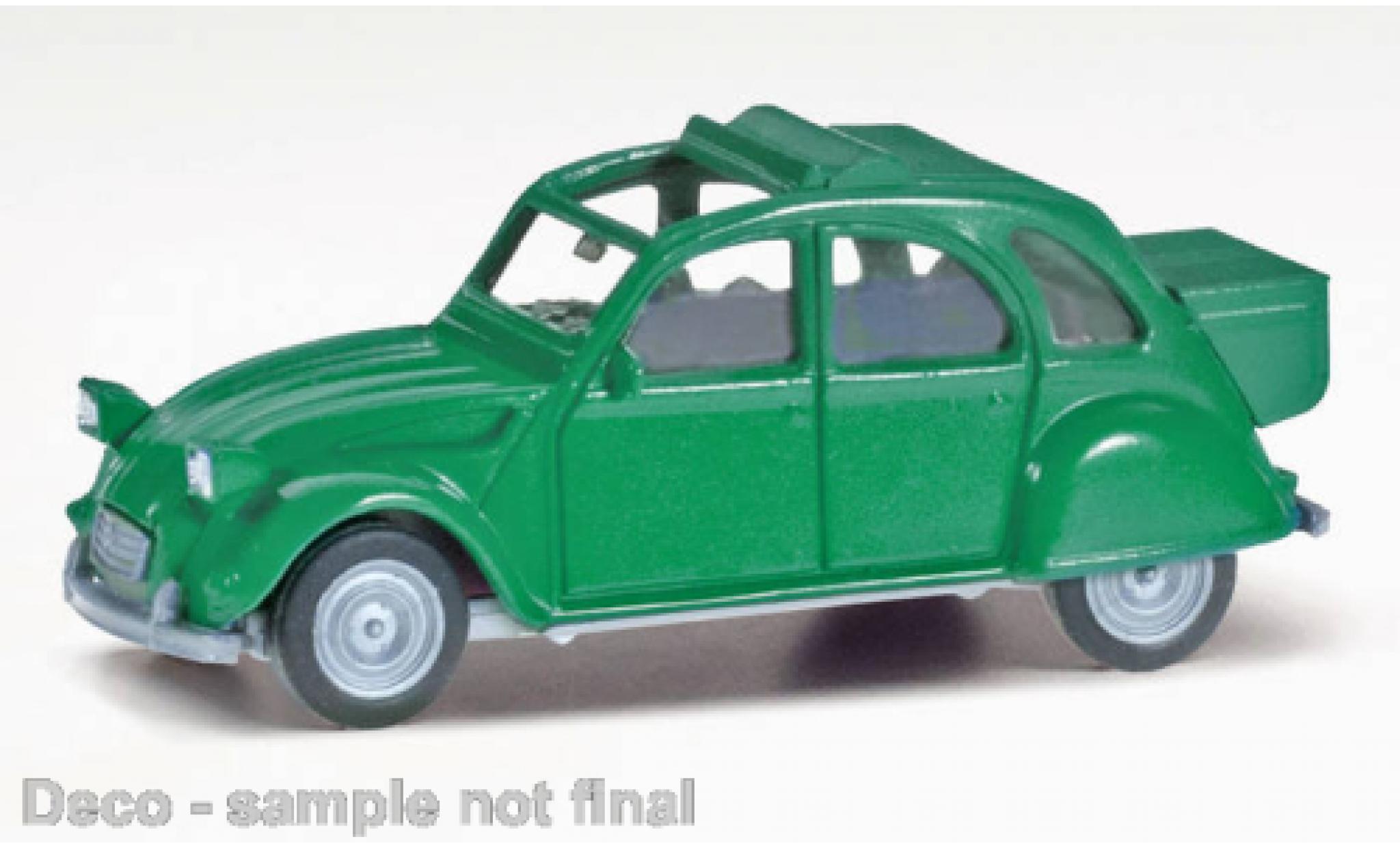 Citroen 2CV 1/87 Herpa 2 CV groen modelauto