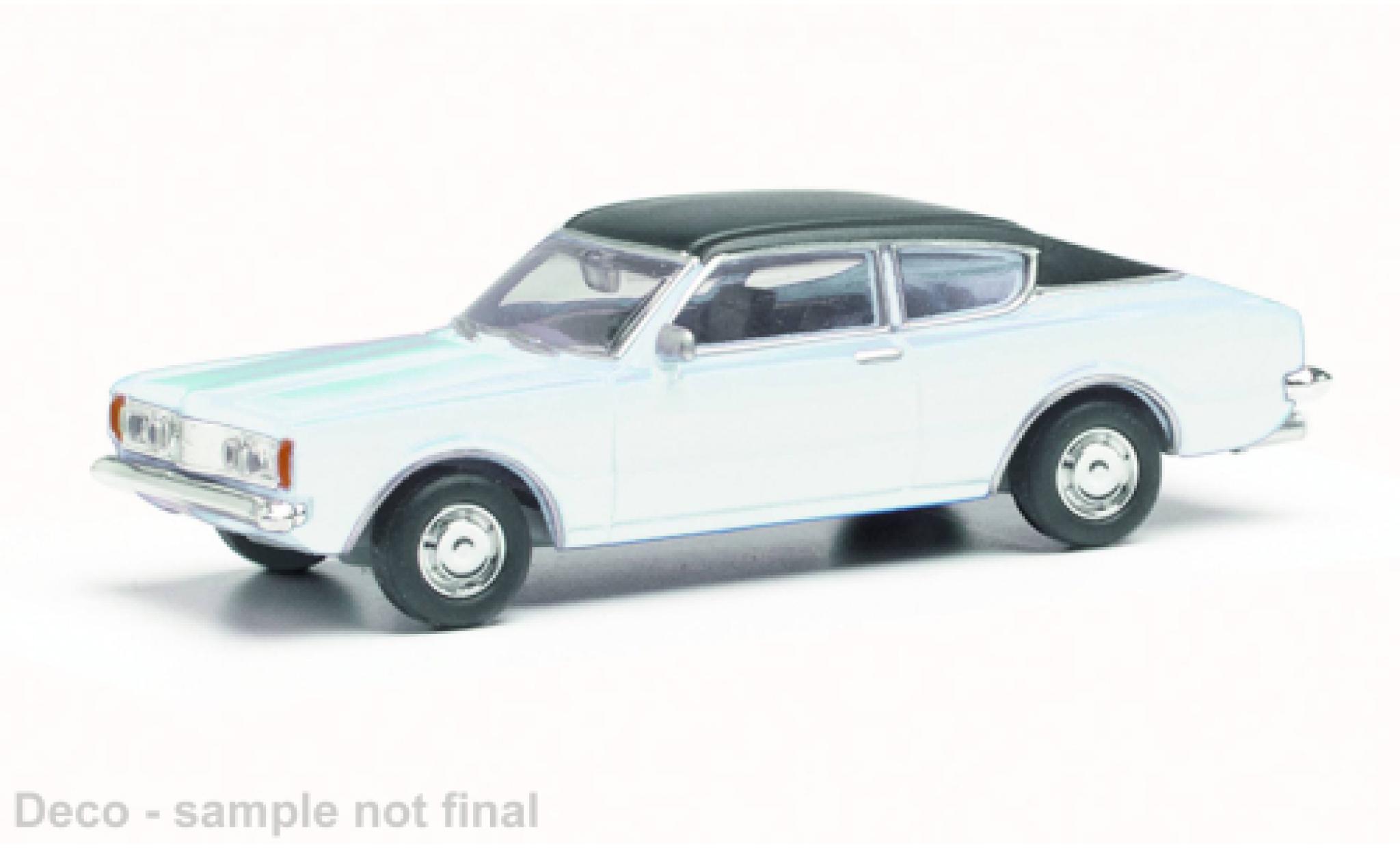 Ford Taunus 1/87 Herpa TC I Coupe wit/zwart modelauto