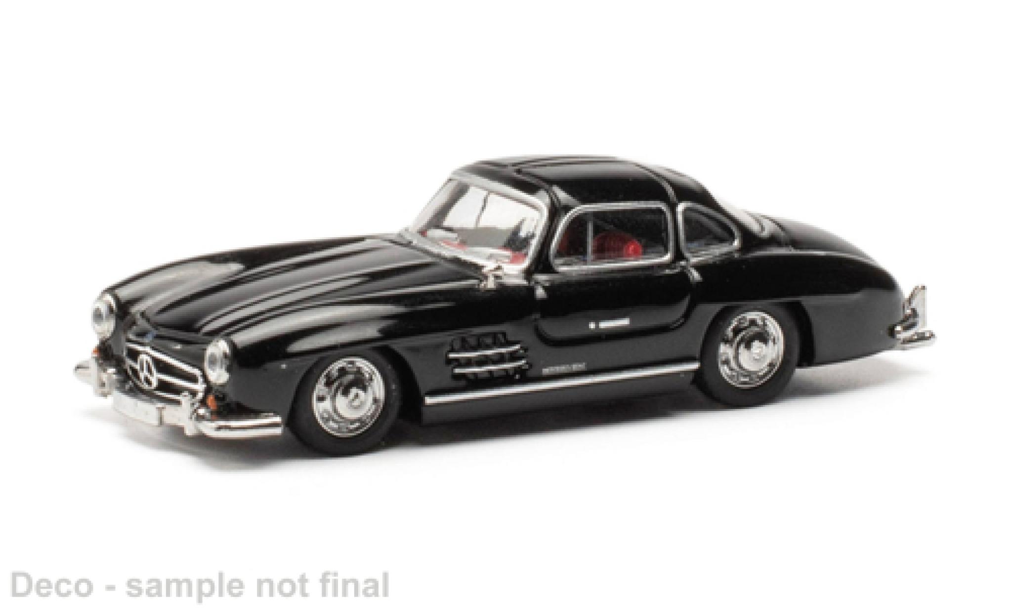 Mercedes 300 1/87 Herpa SL (W198) zwart modelauto