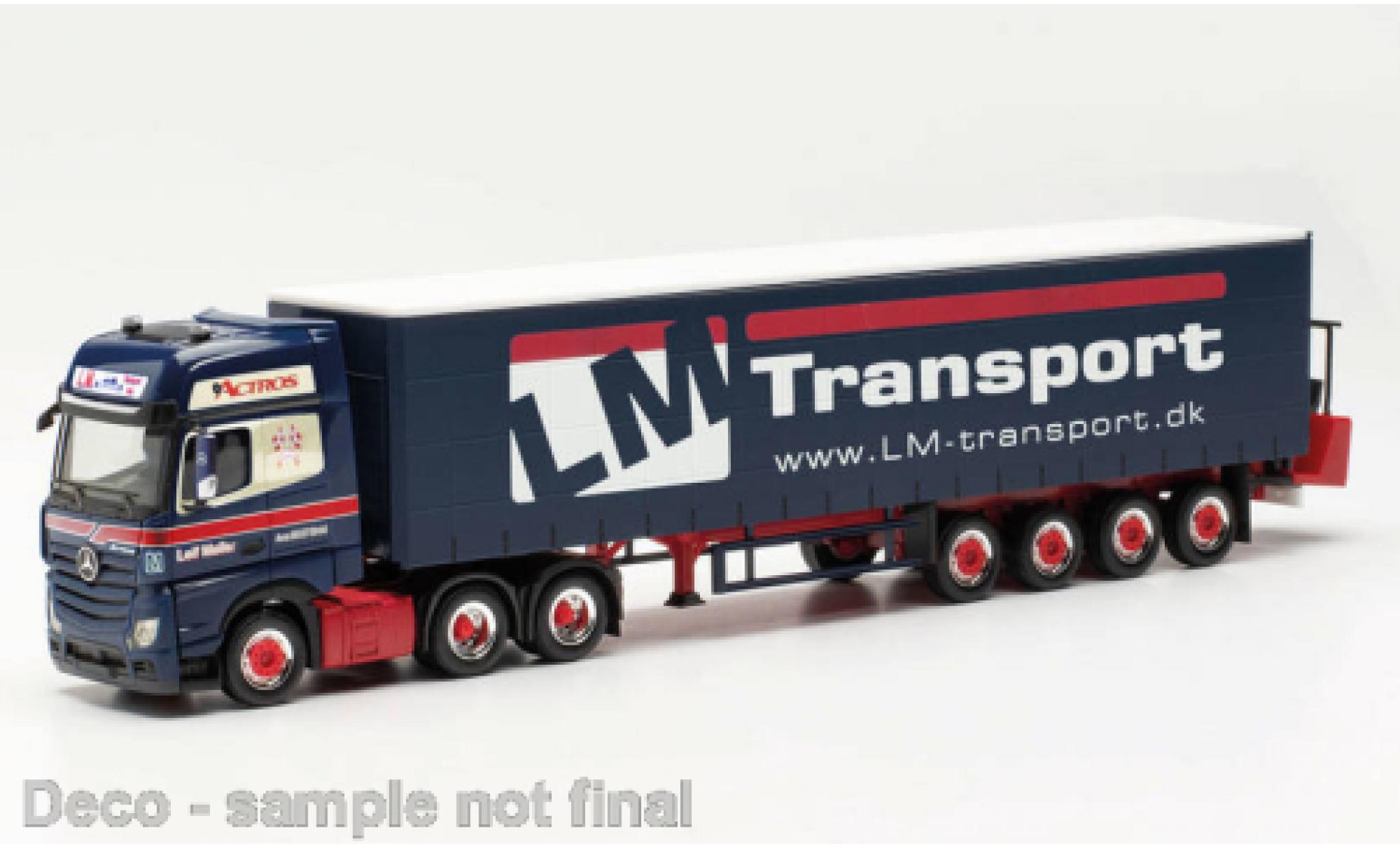 Mercedes Actros 1/87 Herpa Bigspace Leif M&ouml;ller (DK) modelauto