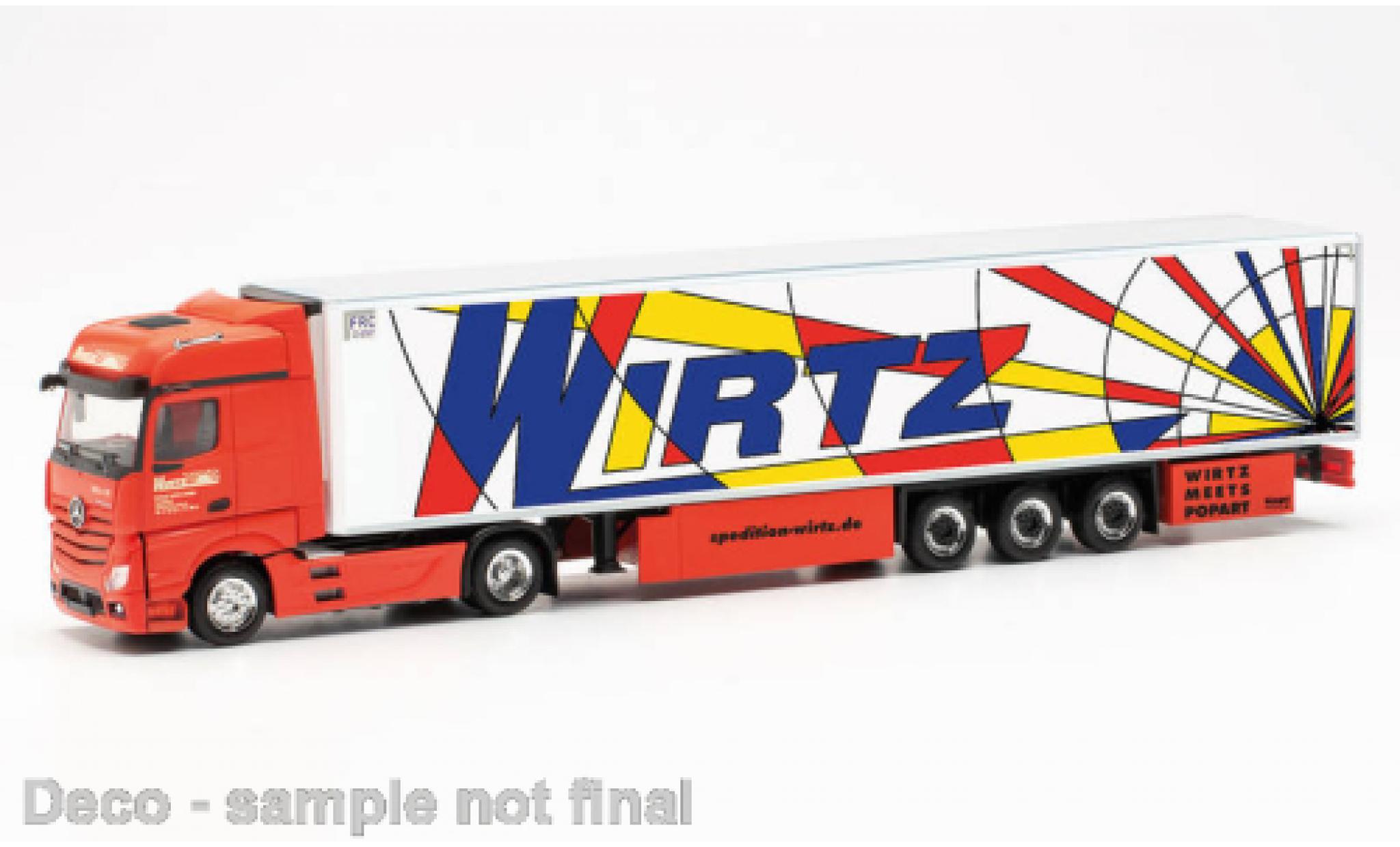 Mercedes Actros 1/87 Herpa Bigspace Wirtz 2018 modelauto