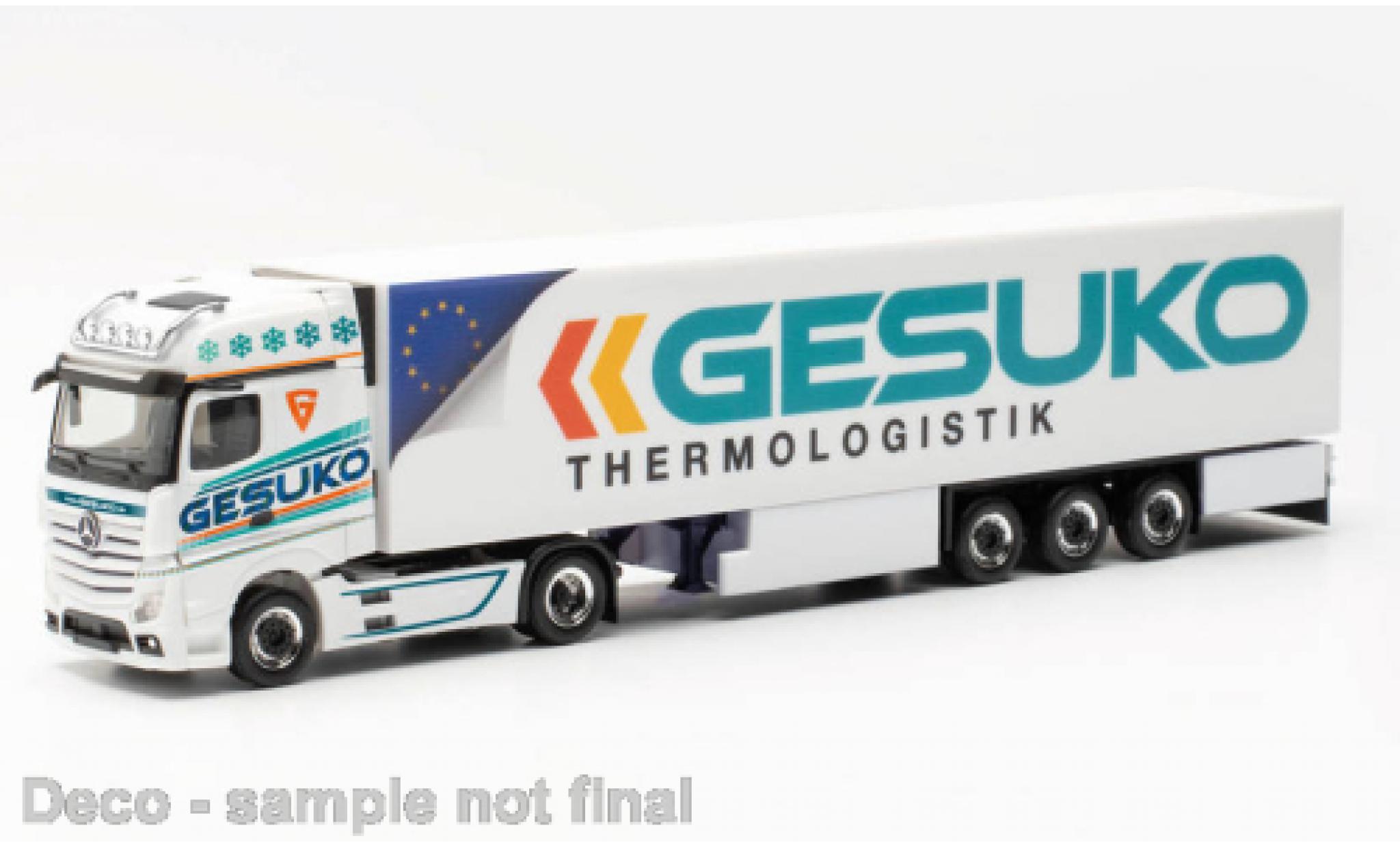 Mercedes Actros 1/87 Herpa Gigaspace GESUKO 2018 modelauto