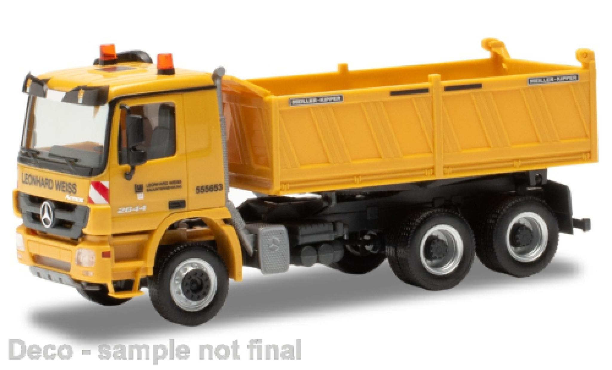 Mercedes Actros 1/87 Herpa M Leonhard Weiss 2008 modelauto