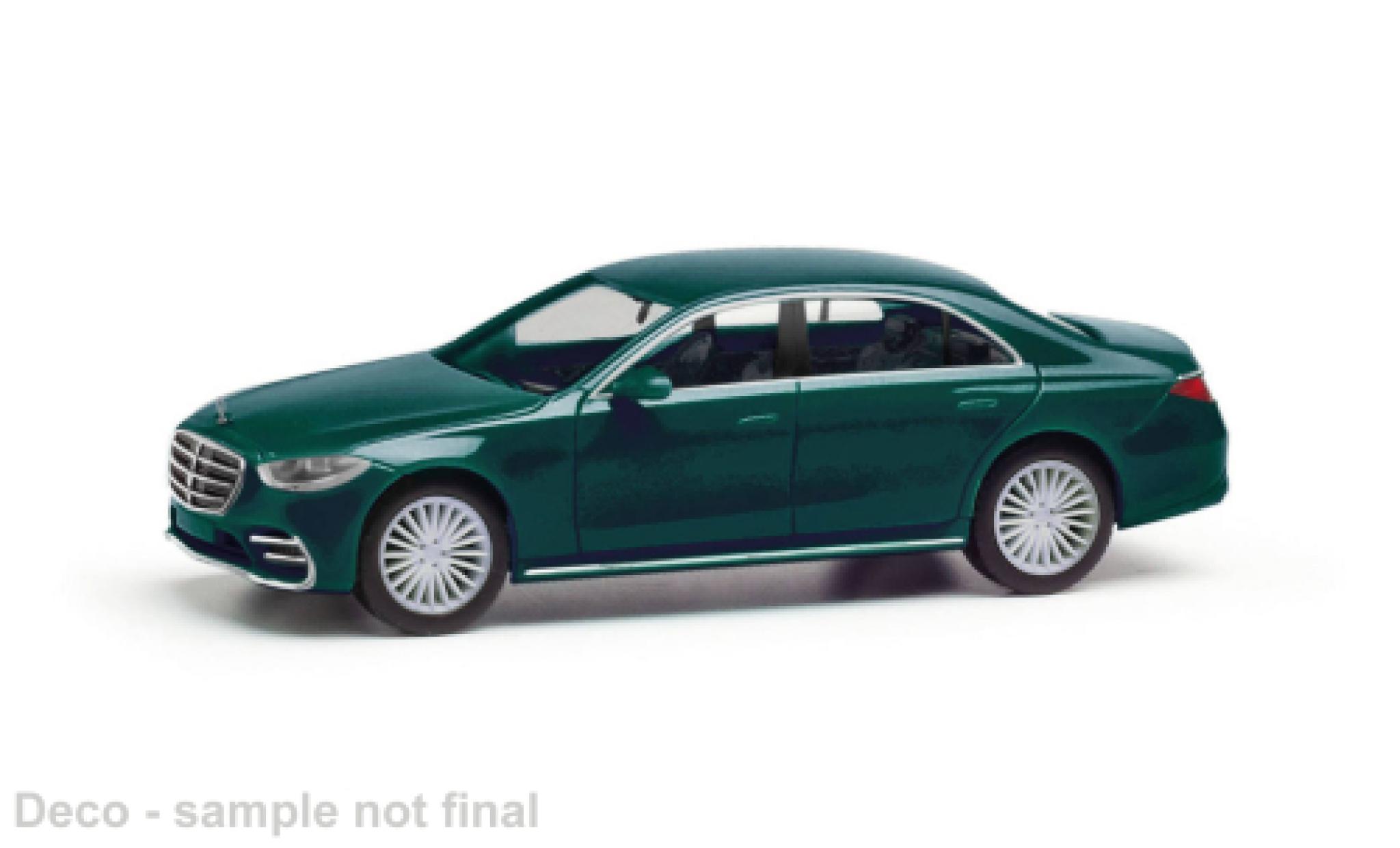 Mercedes CLA 1/87 Herpa S-classe metallic groen fonc&eacute; modelauto
