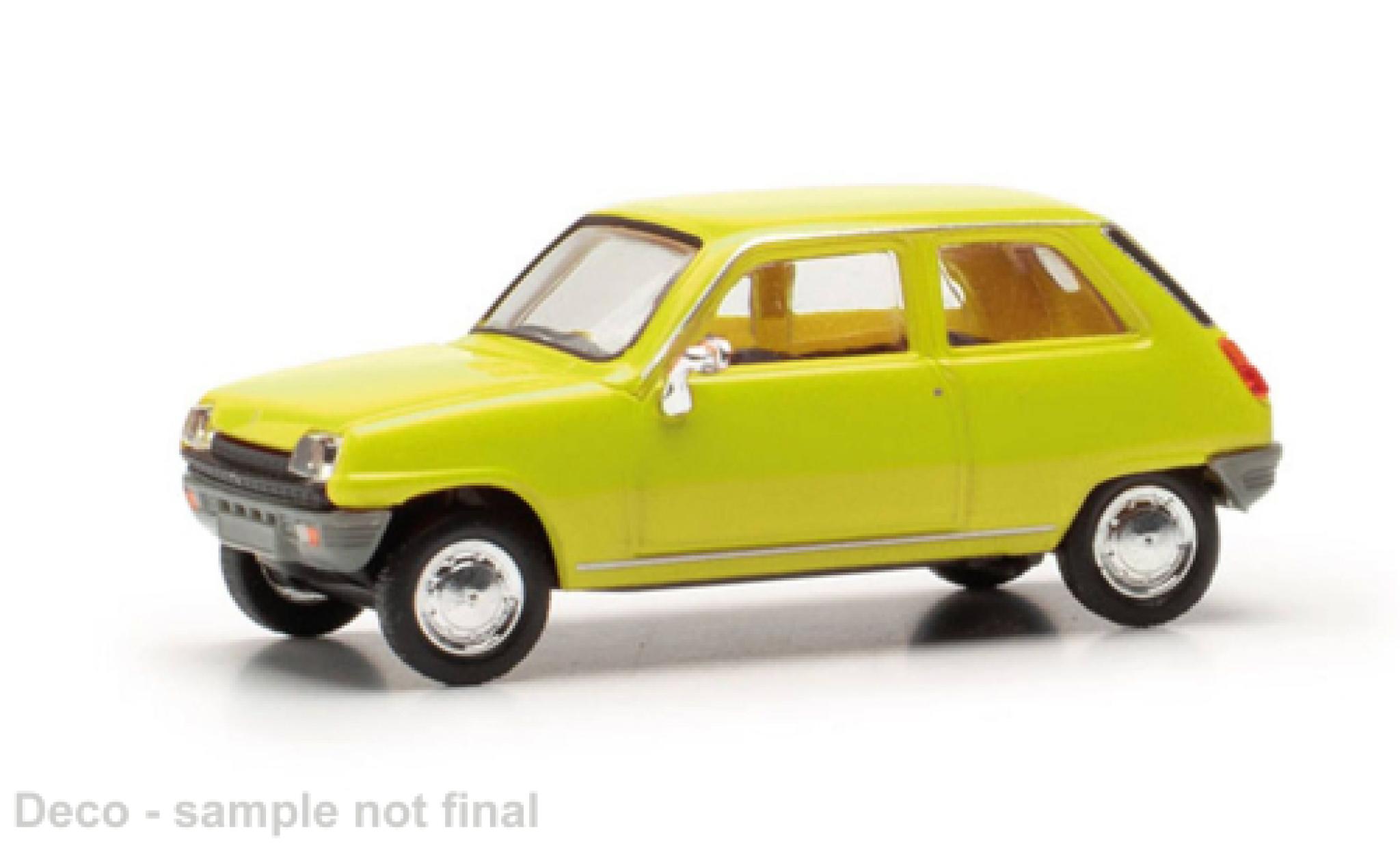 Renault 5 1/87 Herpa geel modelauto