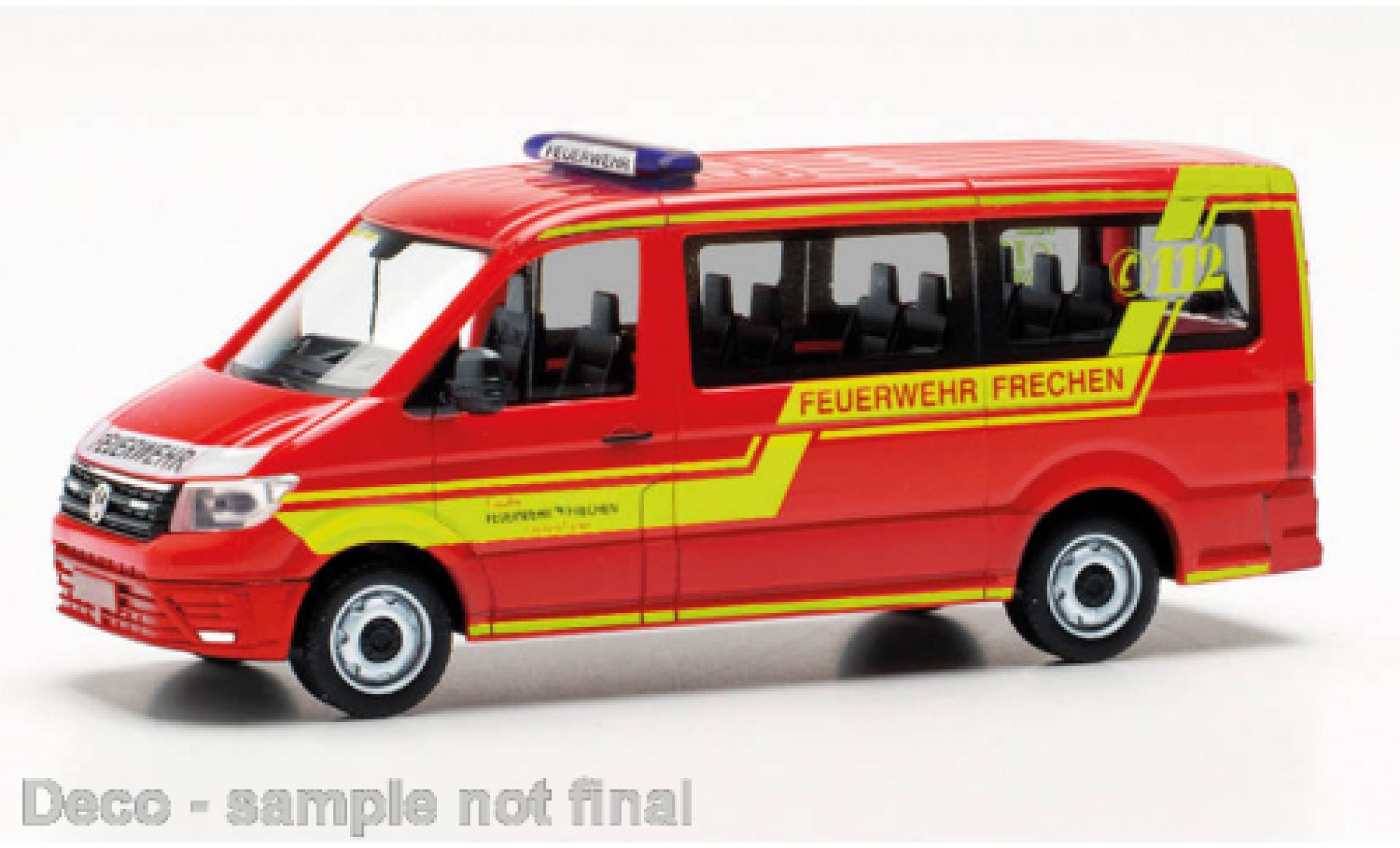 Volkswagen Crafter 1/87 Herpa bus FD brandweer Frechen MTW 2 modelauto