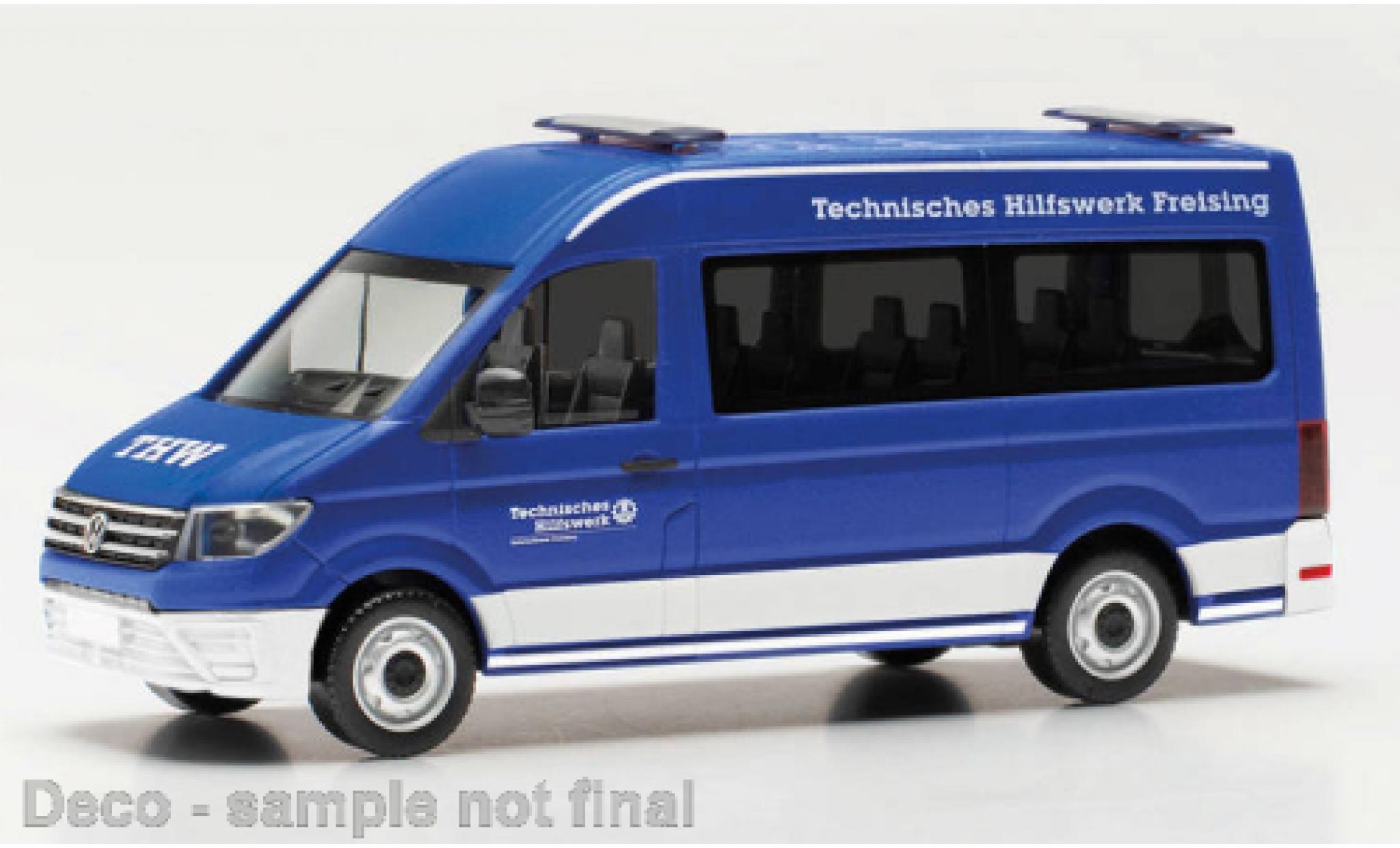 Volkswagen Crafter 1/87 Herpa bus HD MTW Jeunesse THW Freising modelauto