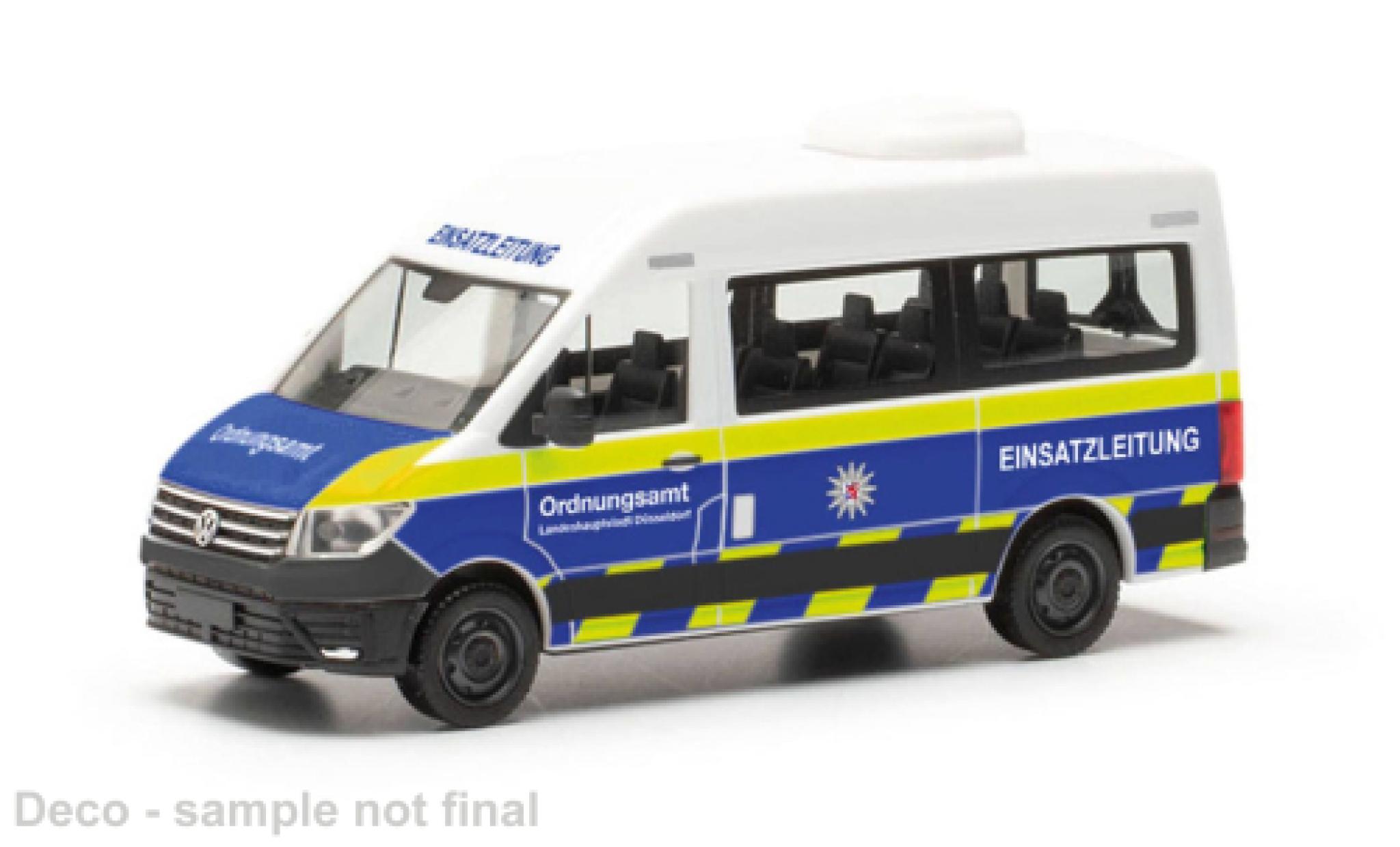 Volkswagen Crafter 1/87 Herpa bus HD politie municipale D&uuml;sseldorf ELW modelauto