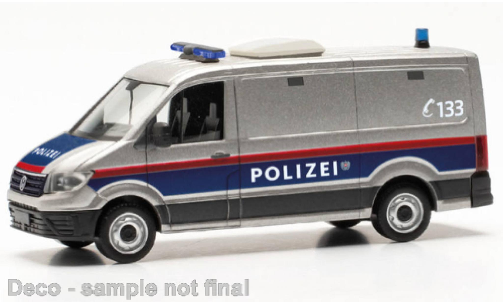 Volkswagen Crafter 1/87 Herpa bestelwagen FD politie Autriche (A) - Gefangenentransport modelauto