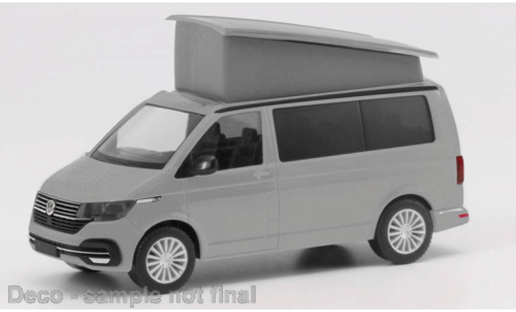Volkswagen T6 1/87 Herpa .1 California Ocean grijs clair modelauto