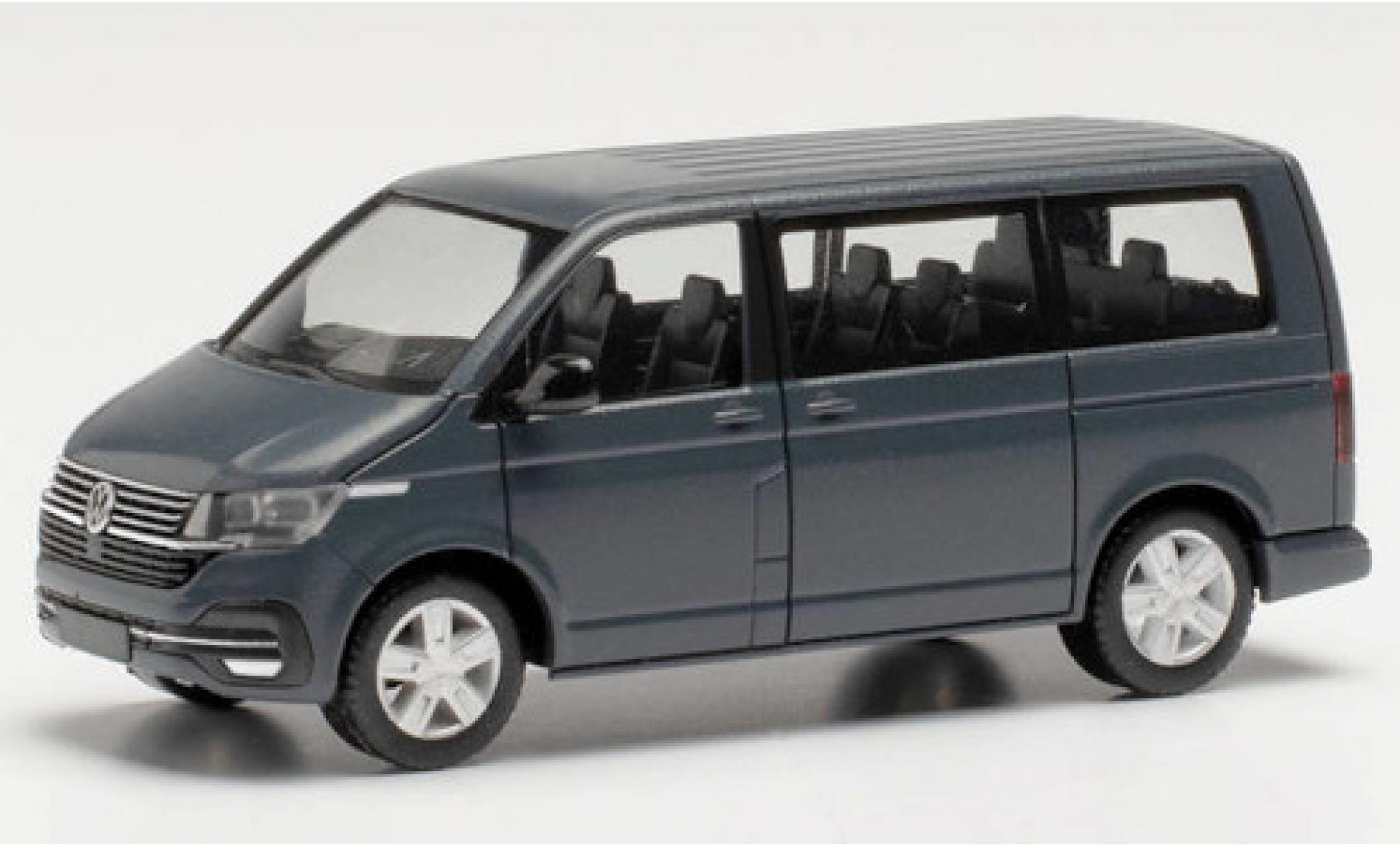 Volkswagen T6 1/87 Herpa .1 Caravelle grijs modelauto