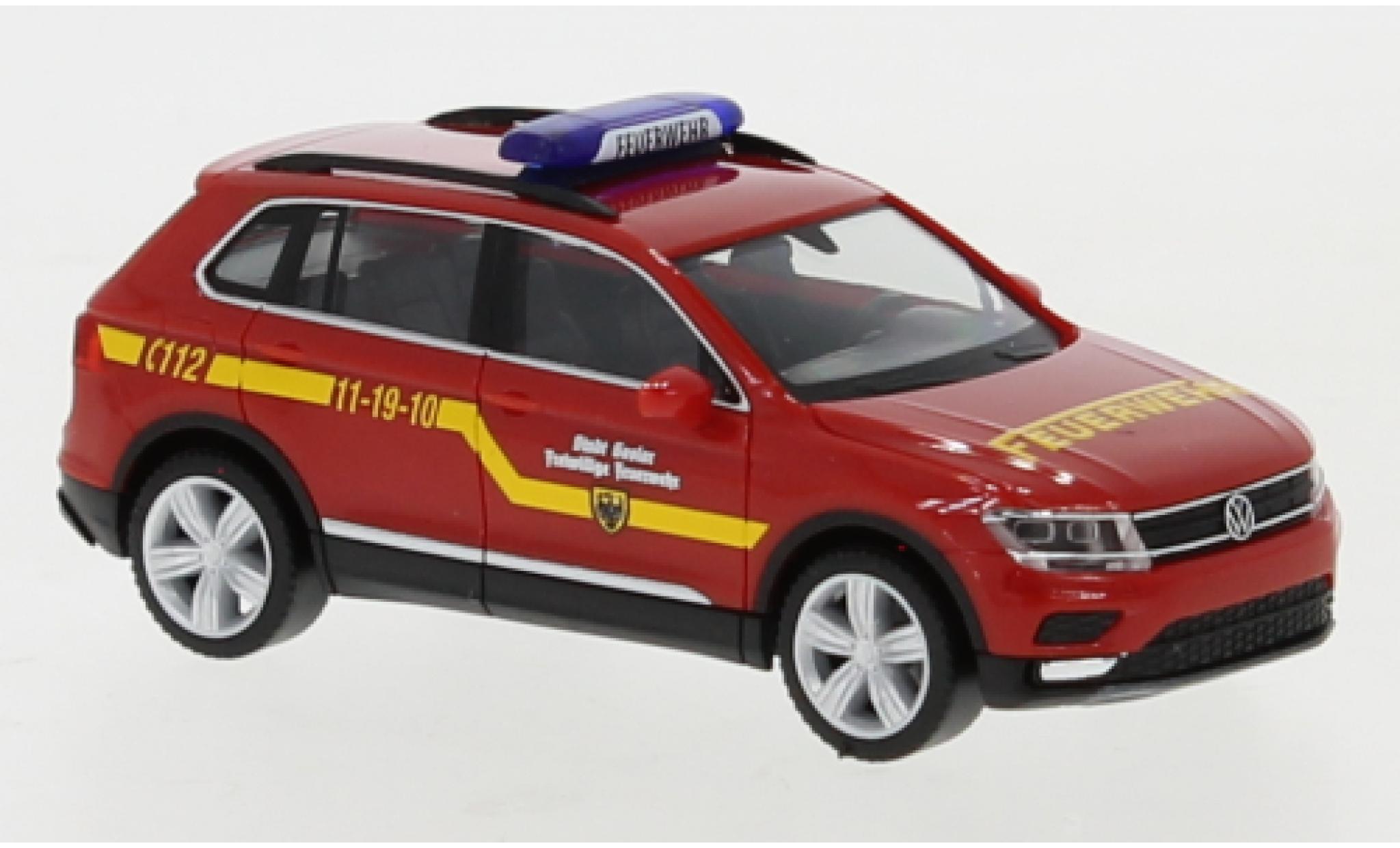 Volkswagen Tiguan 1/87 Herpa KW brandweer Goslar modelauto