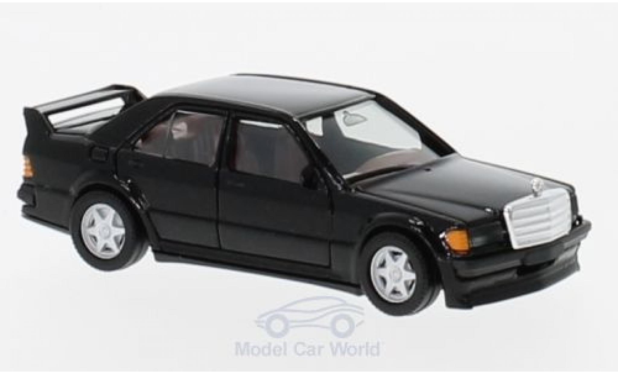 Mercedes 190 E 1/87 Herpa E 25 16V zwart modelauto