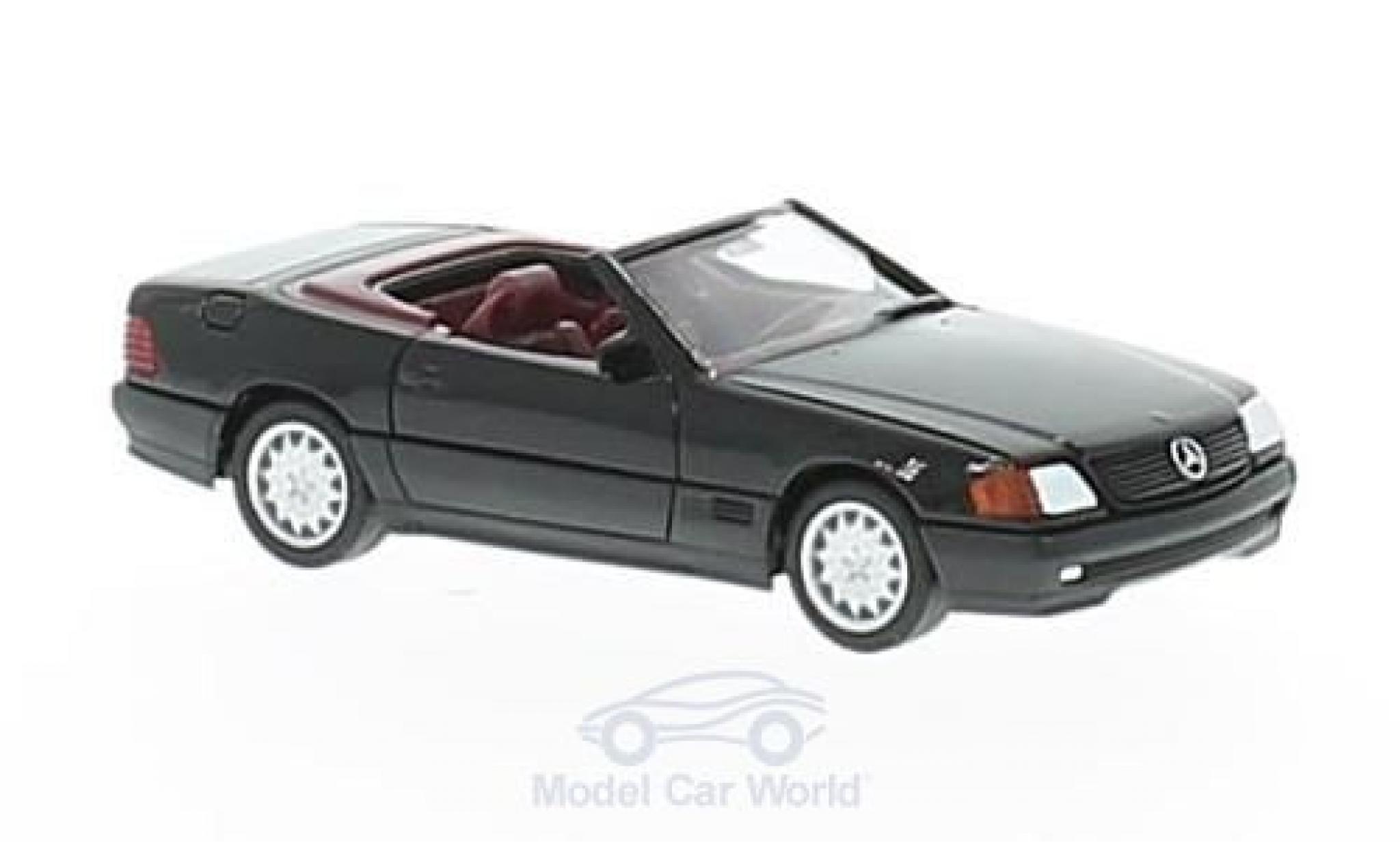 Mercedes 500 SL 1/87 Herpa SL (R129) metallic zwart modelauto