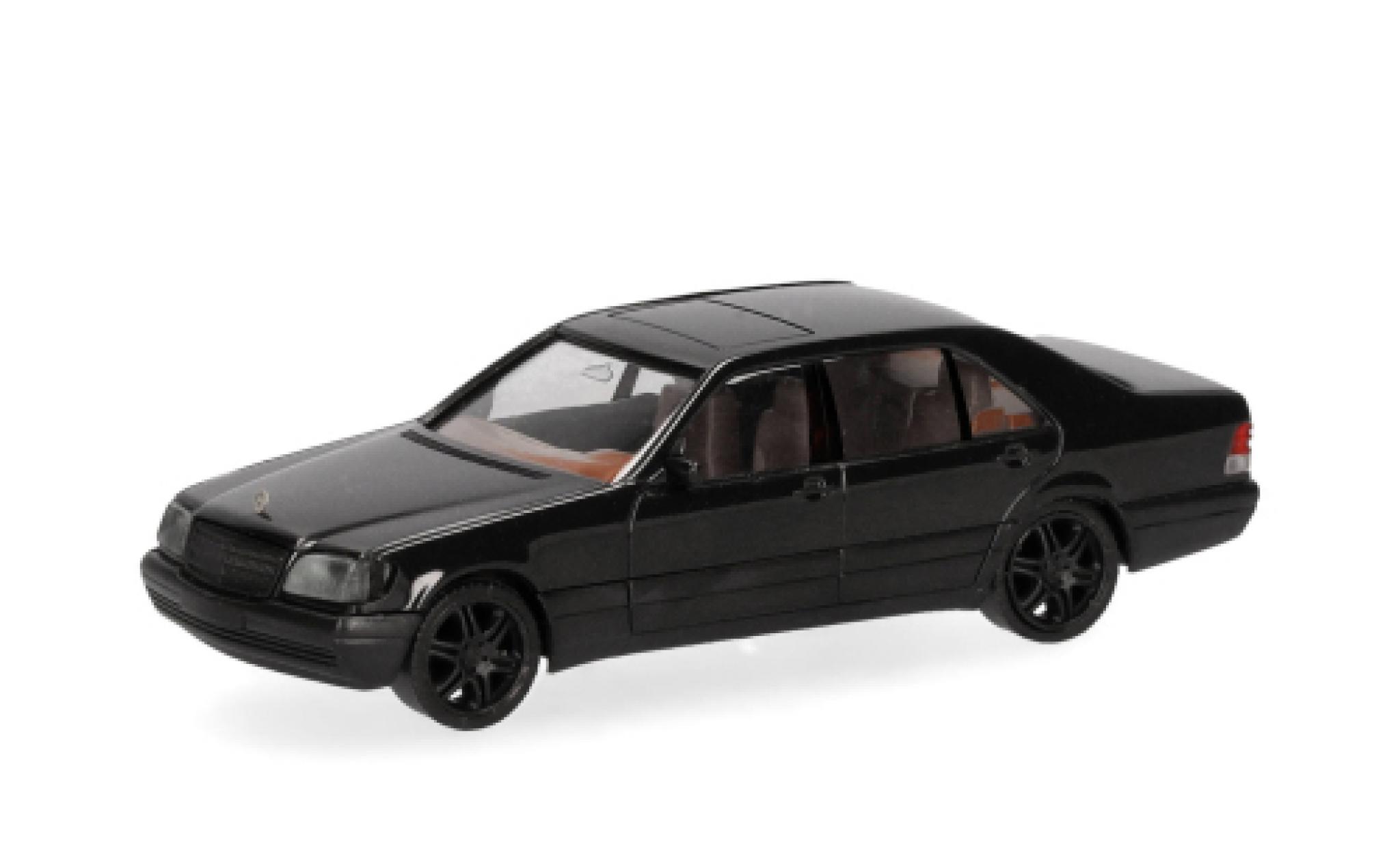 Mercedes 600 1/87 Herpa SEL V12 zwart 1:87 modelauto